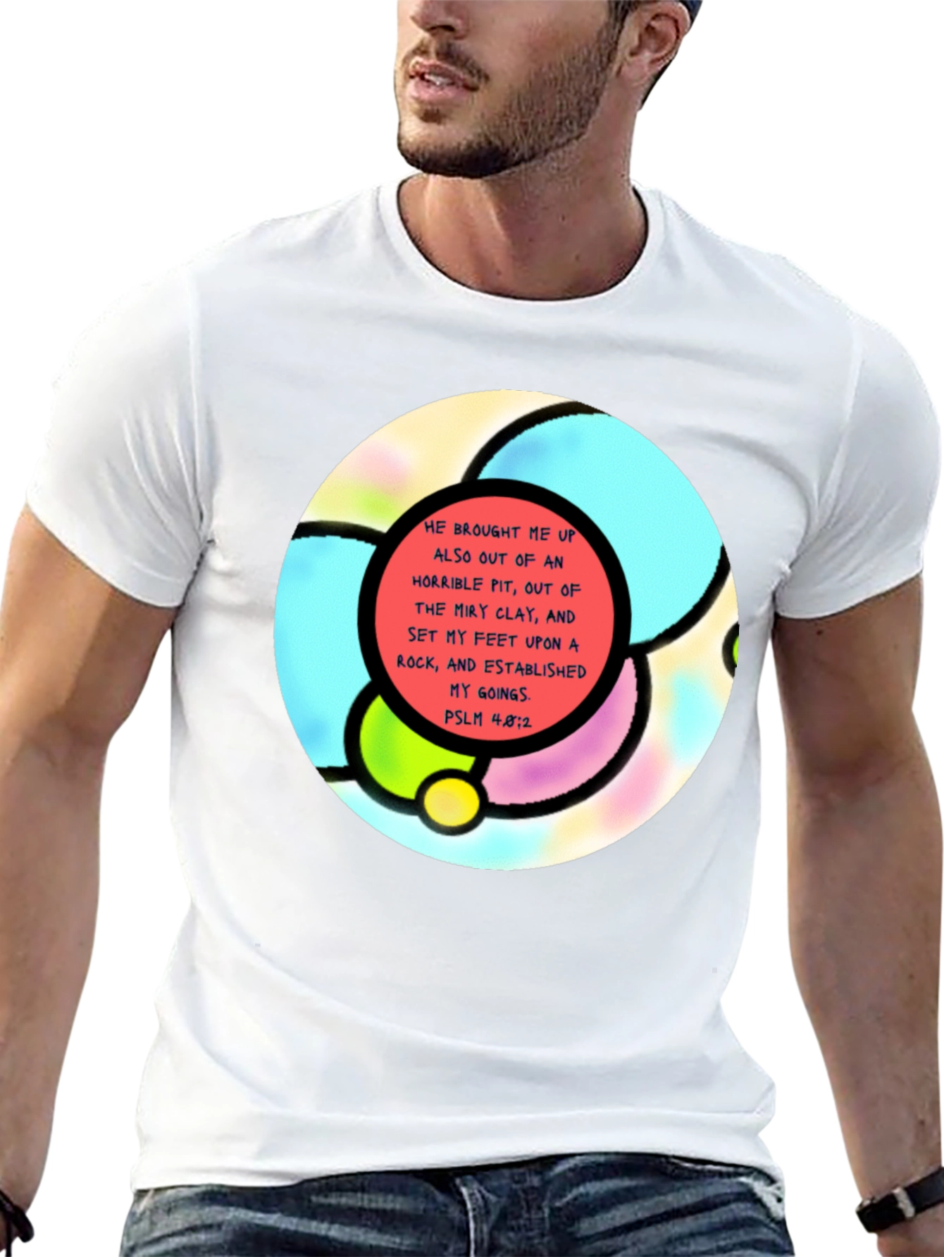 Faith-Inspired Tee: Psalm 48:2 Graphic