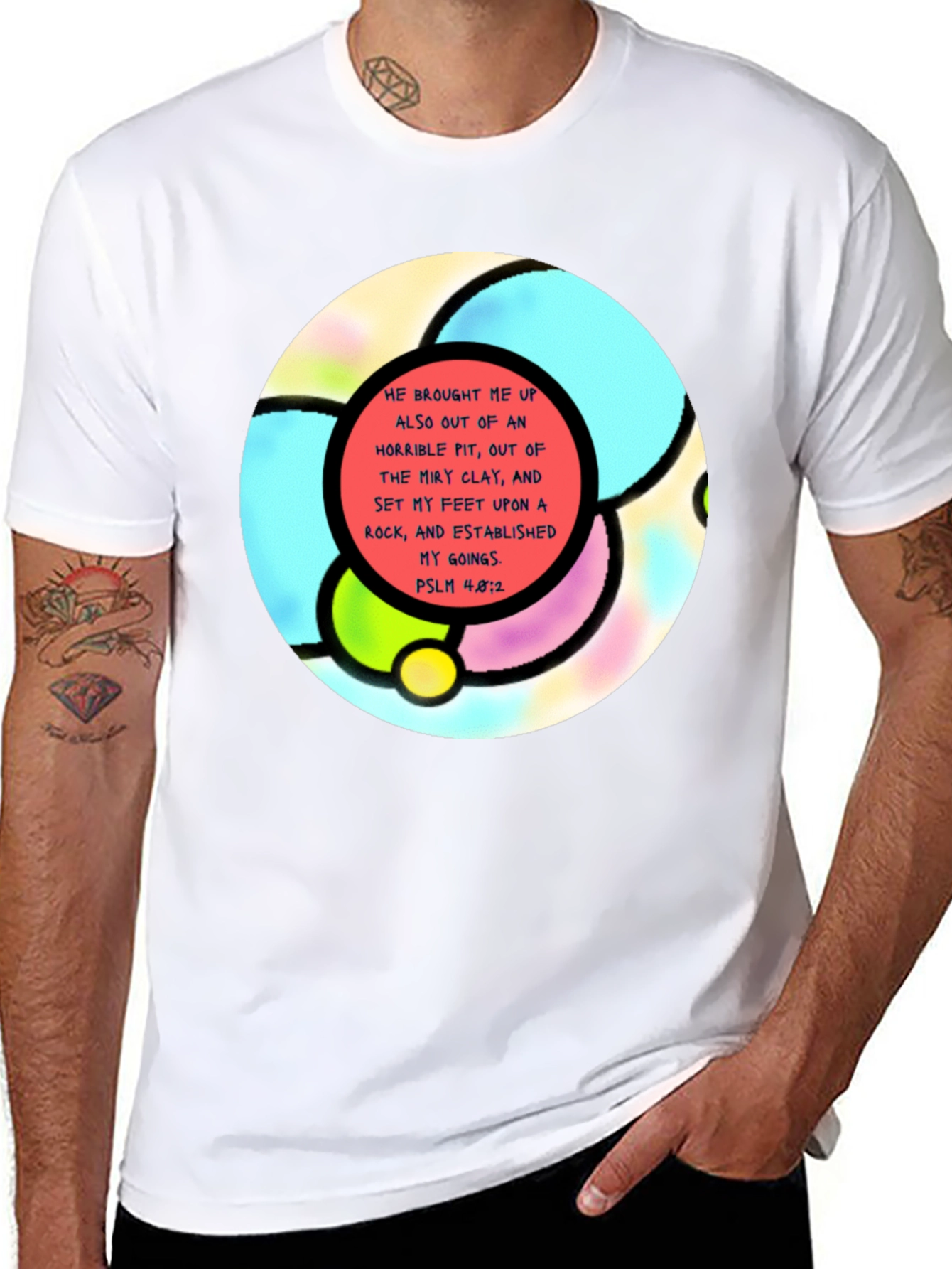 Faith-Inspired Tee: Psalm 48:2 Graphic