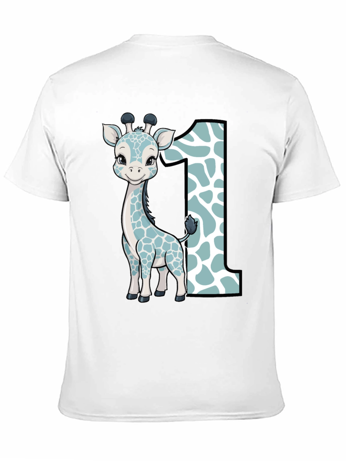 Cute Giraffe First Birthday T-Shirt