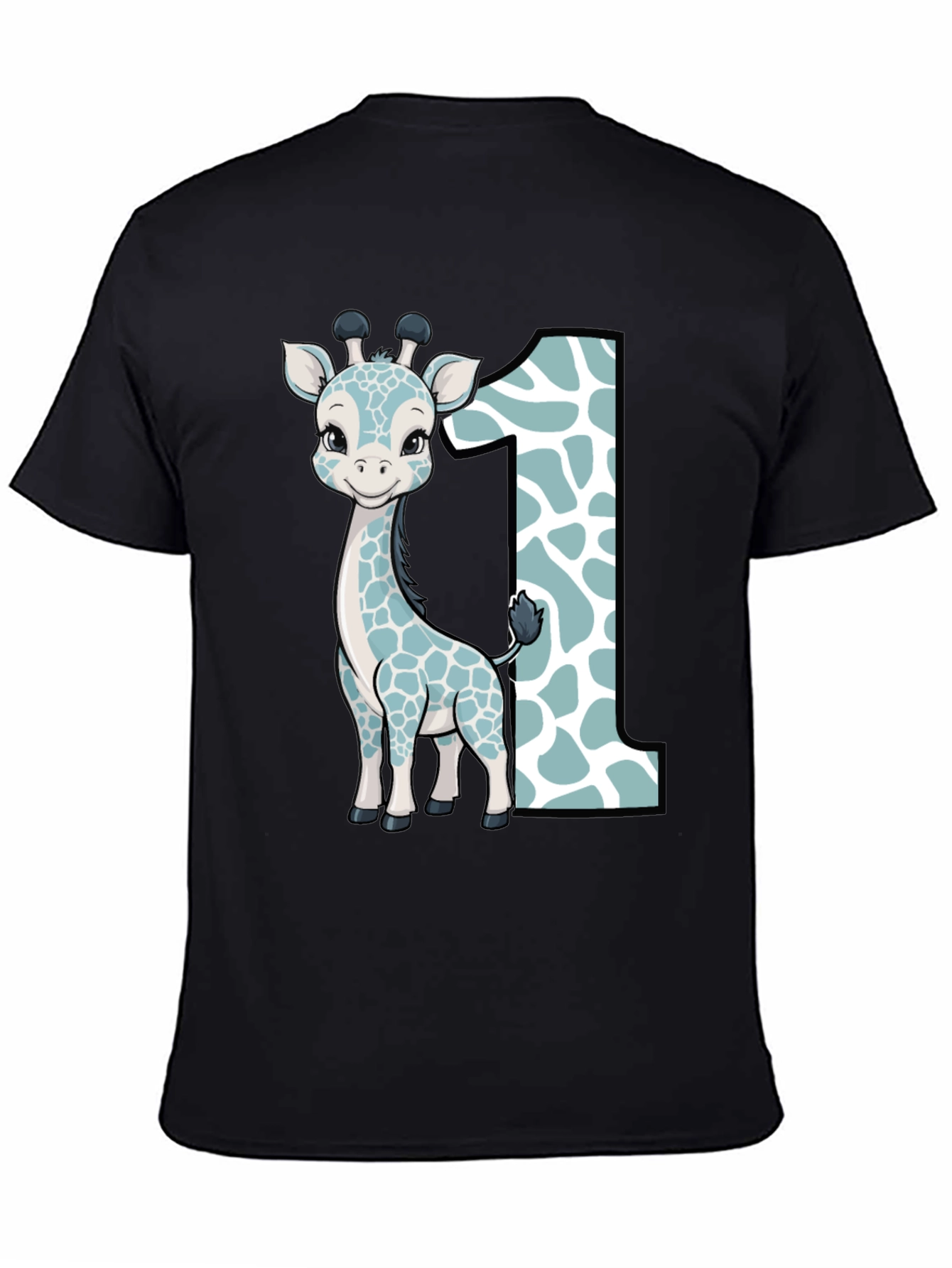 Cute Giraffe First Birthday T-Shirt
