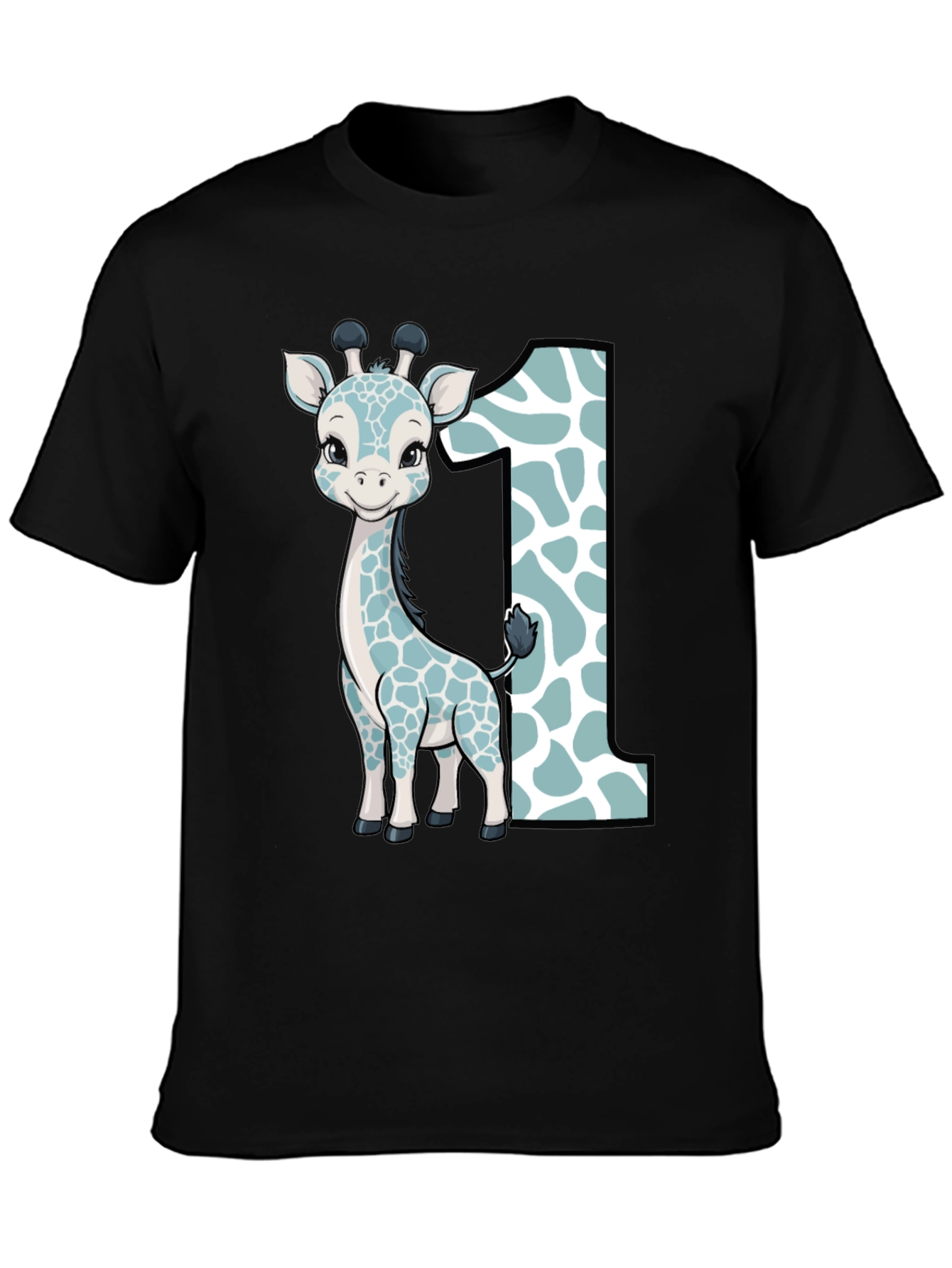Cute Giraffe First Birthday T-Shirt