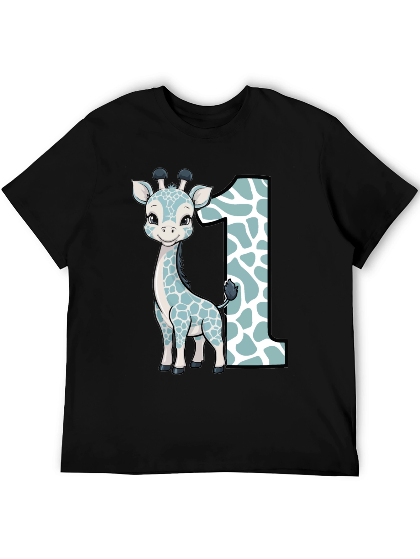 Cute Giraffe First Birthday T-Shirt
