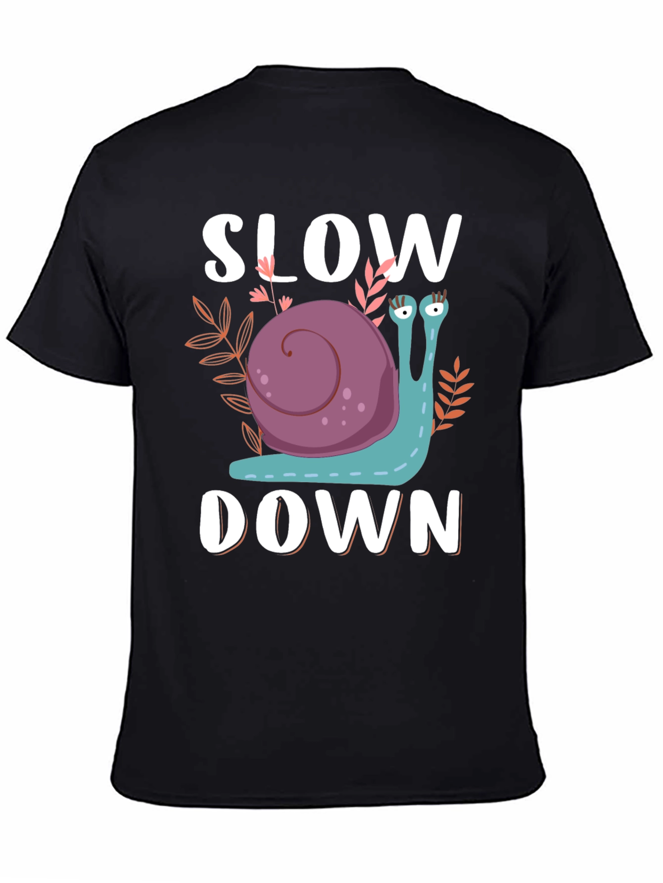 Slow Down Snail Graphic T-Shirt