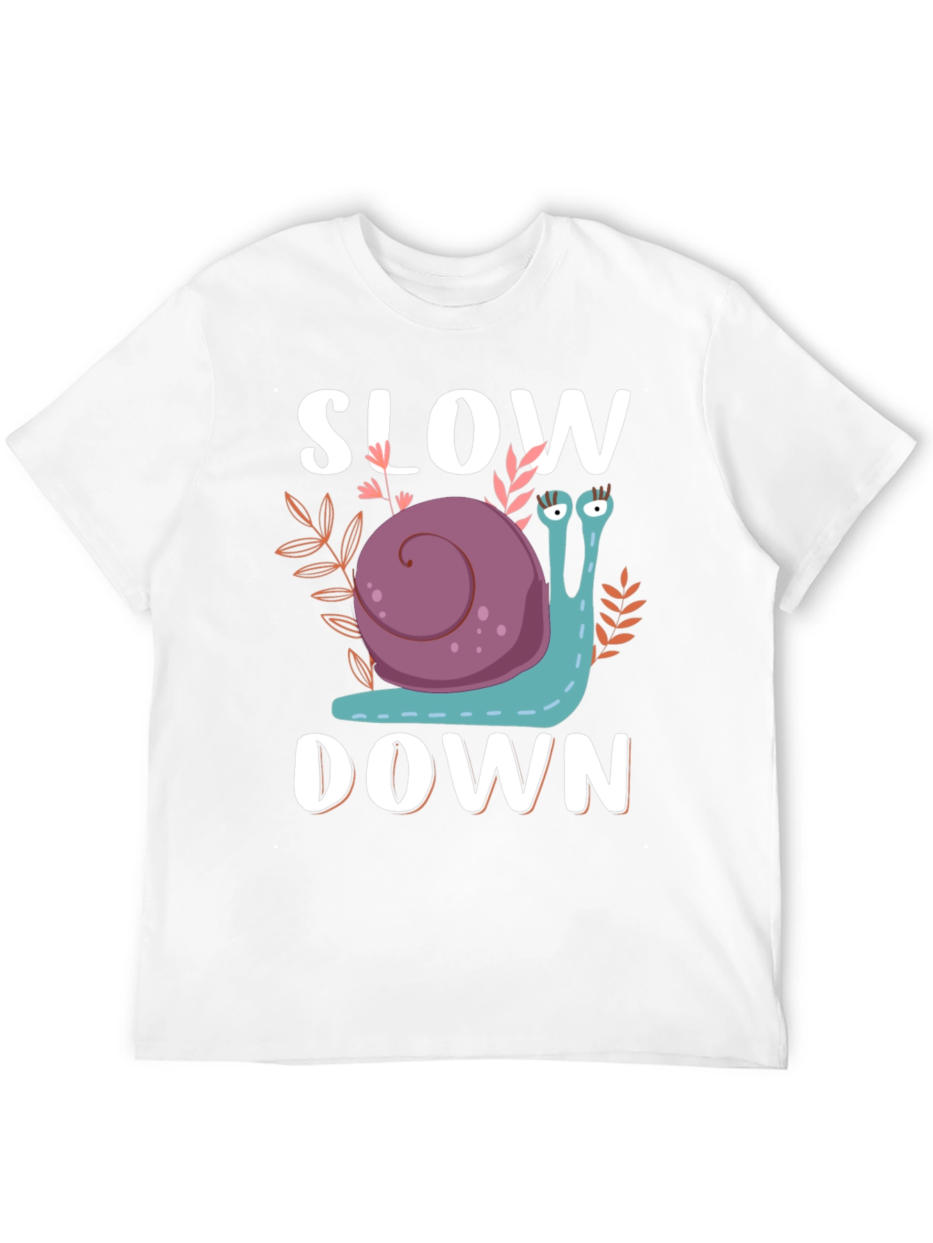 Slow Down Snail Graphic T-Shirt