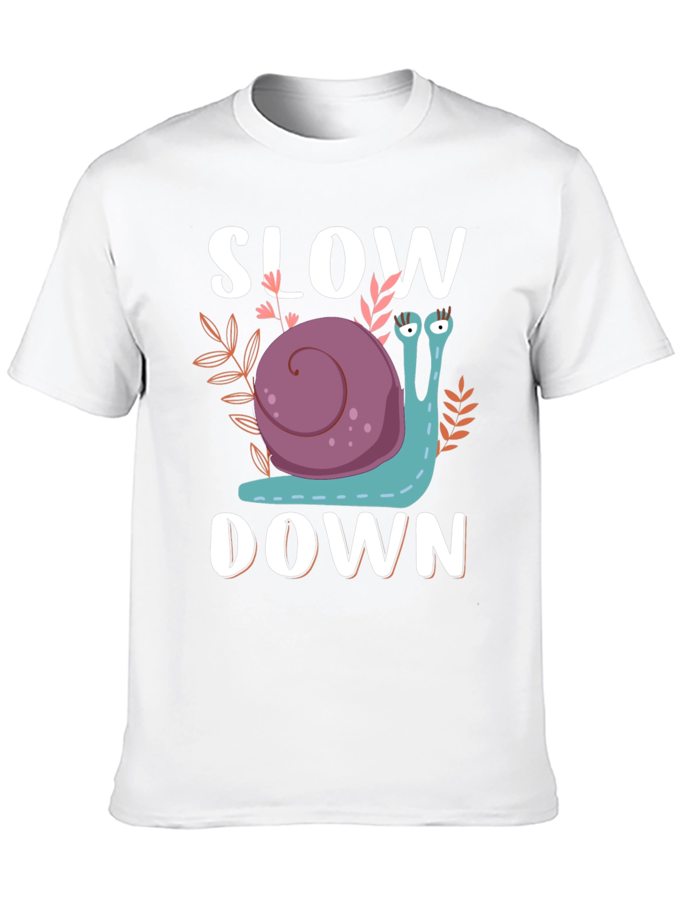 Slow Down Snail Graphic T-Shirt