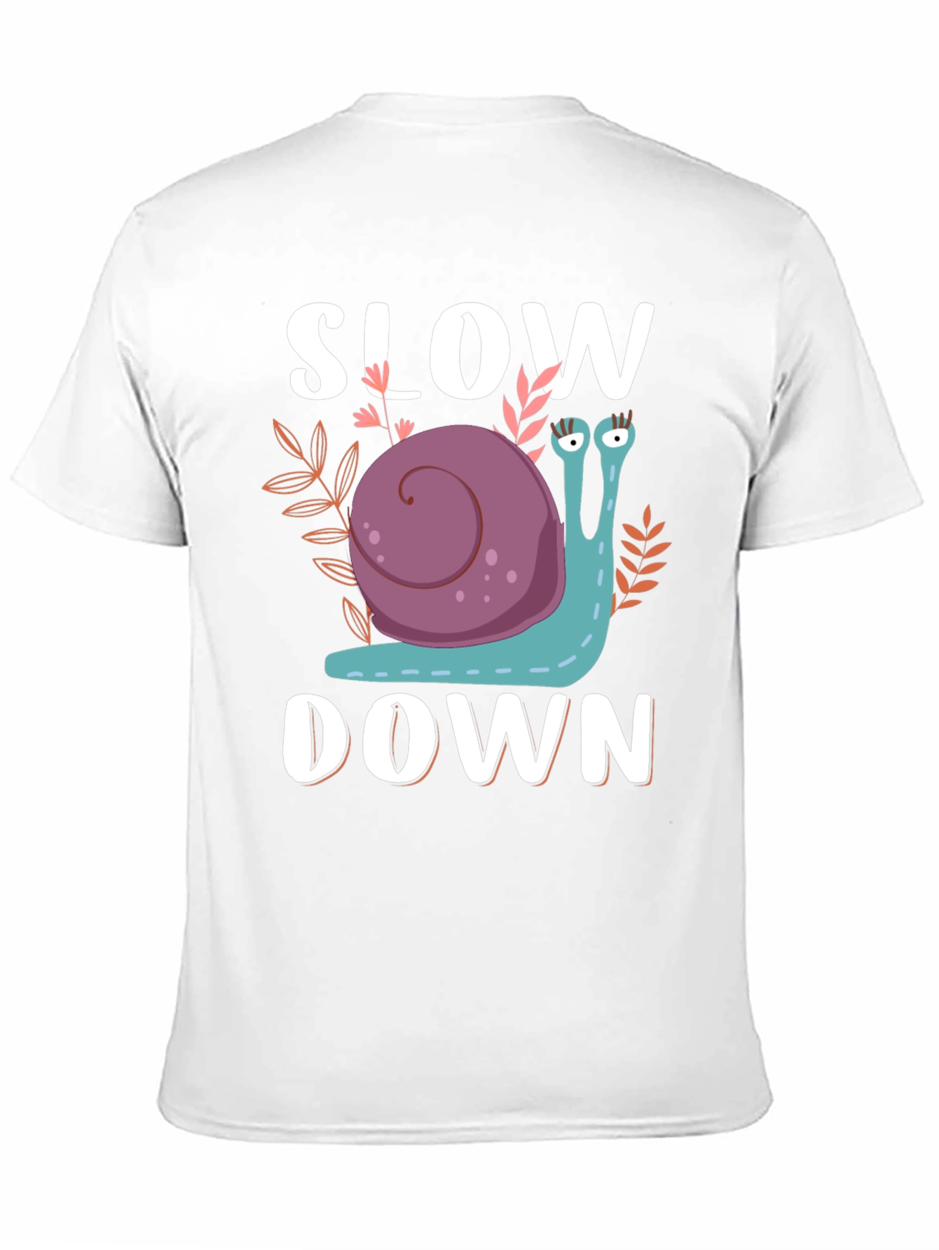Slow Down Snail Graphic T-Shirt
