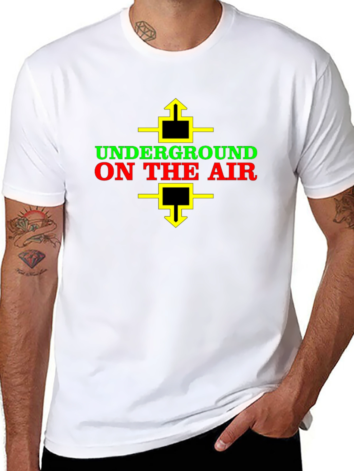 Underground on the Air Graphic Tee - Black