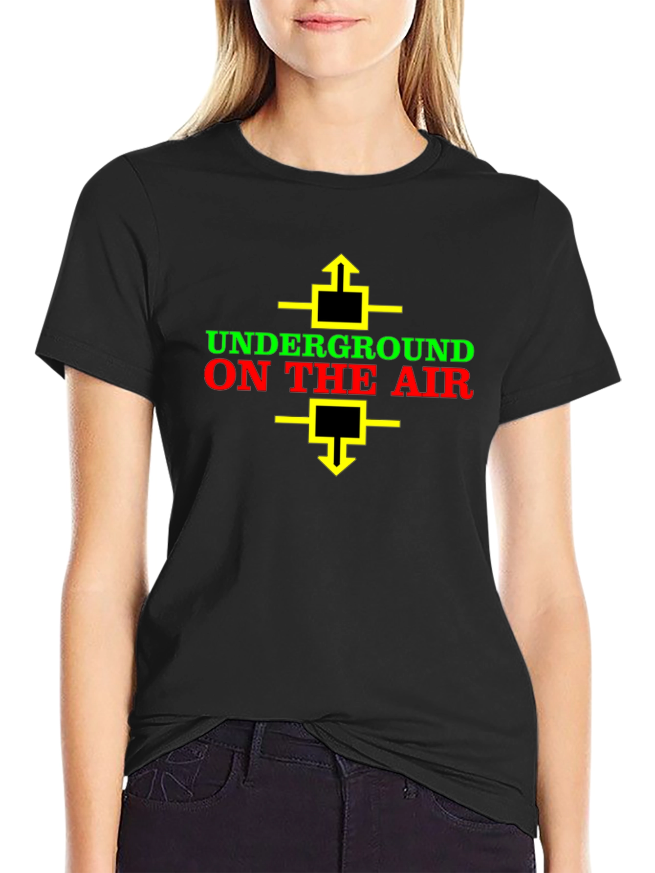 Underground on the Air Graphic Tee - Black