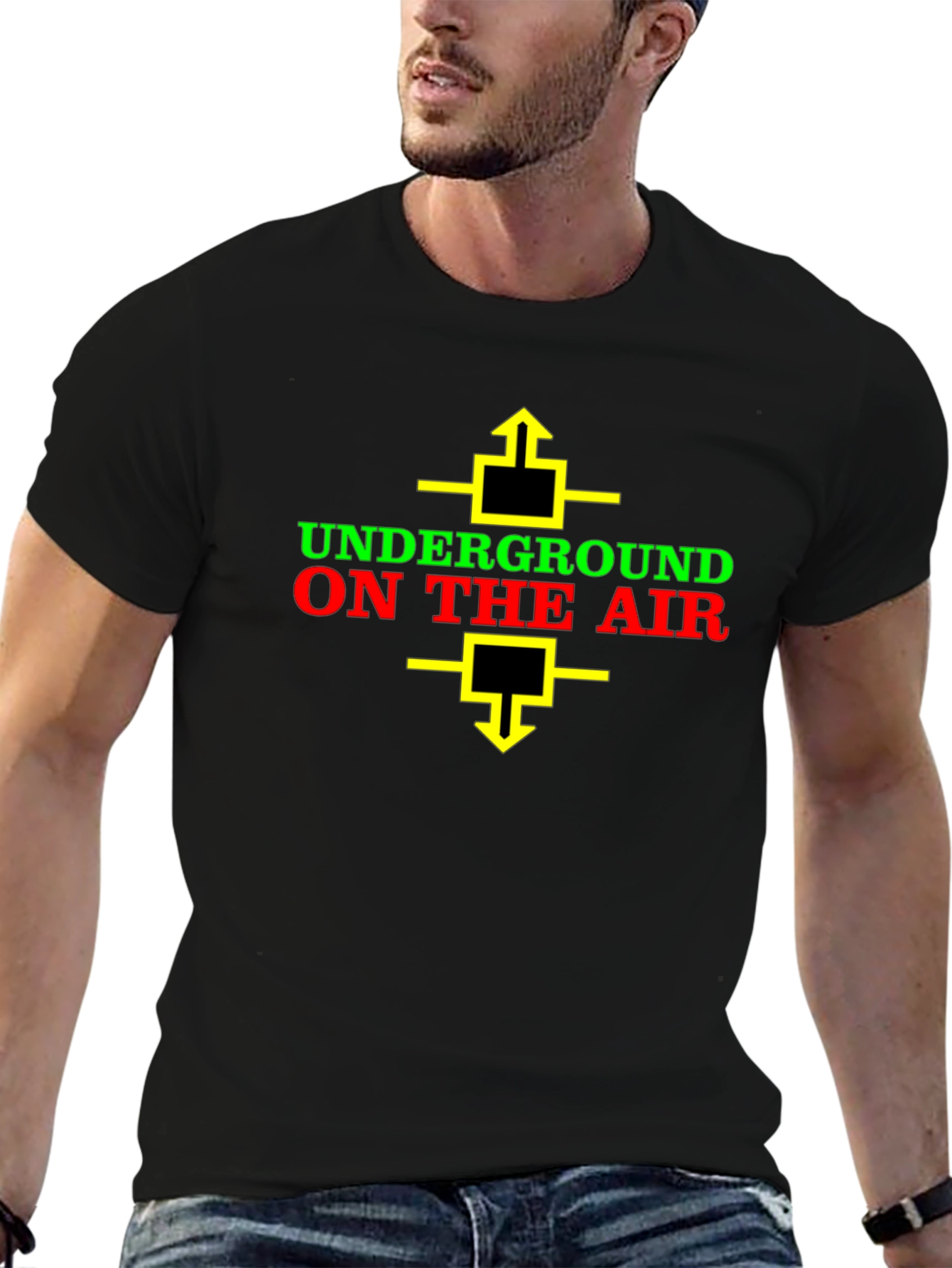 Underground on the Air Graphic Tee - Black