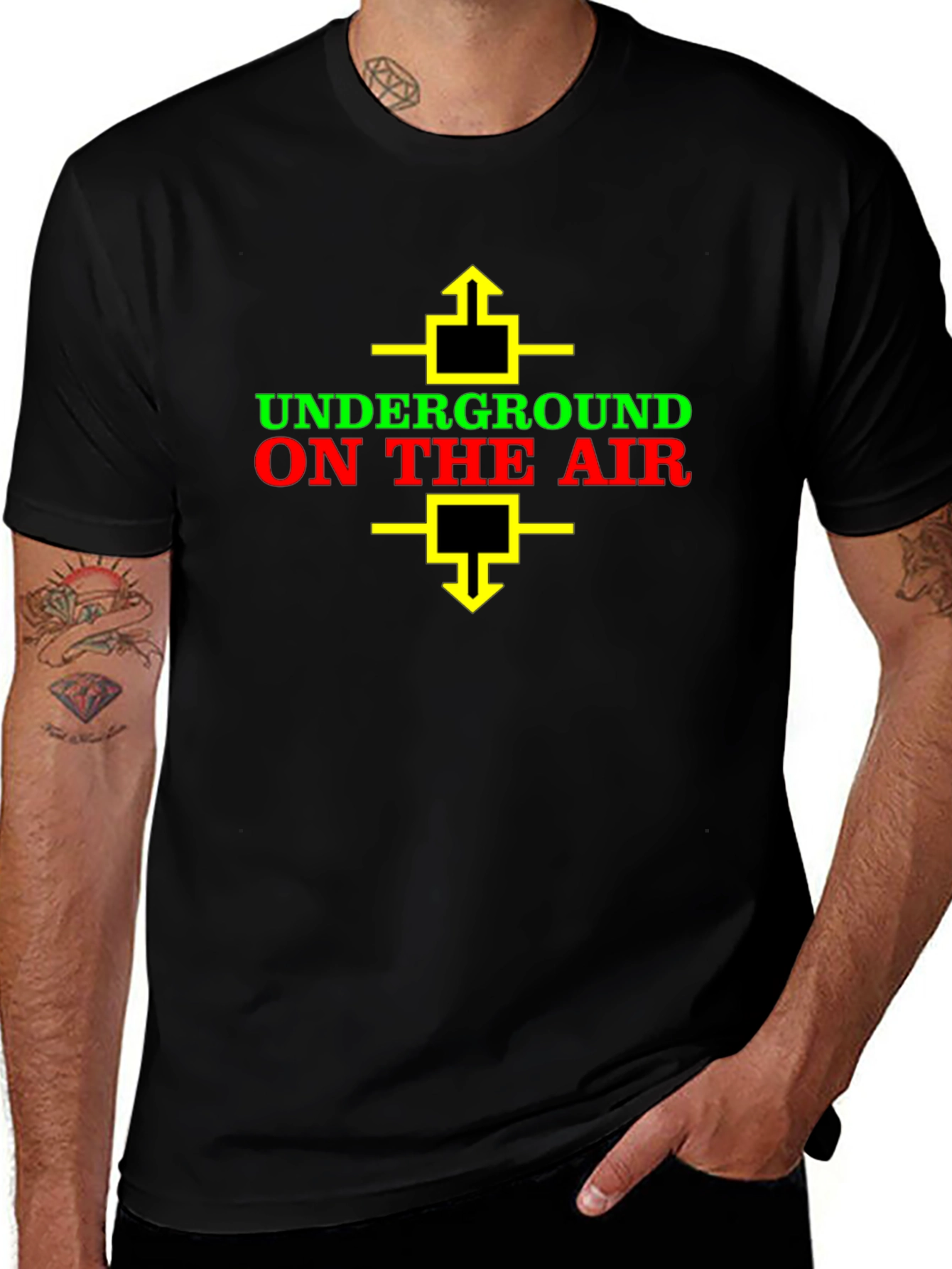 Underground on the Air Graphic Tee - Black