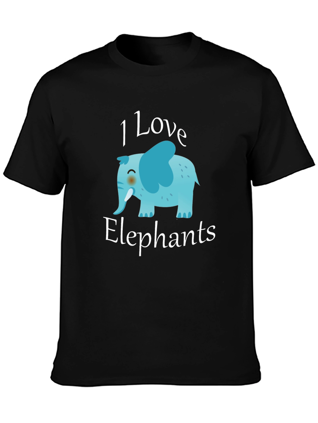 I Love Elephants Graphic T-Shirt
