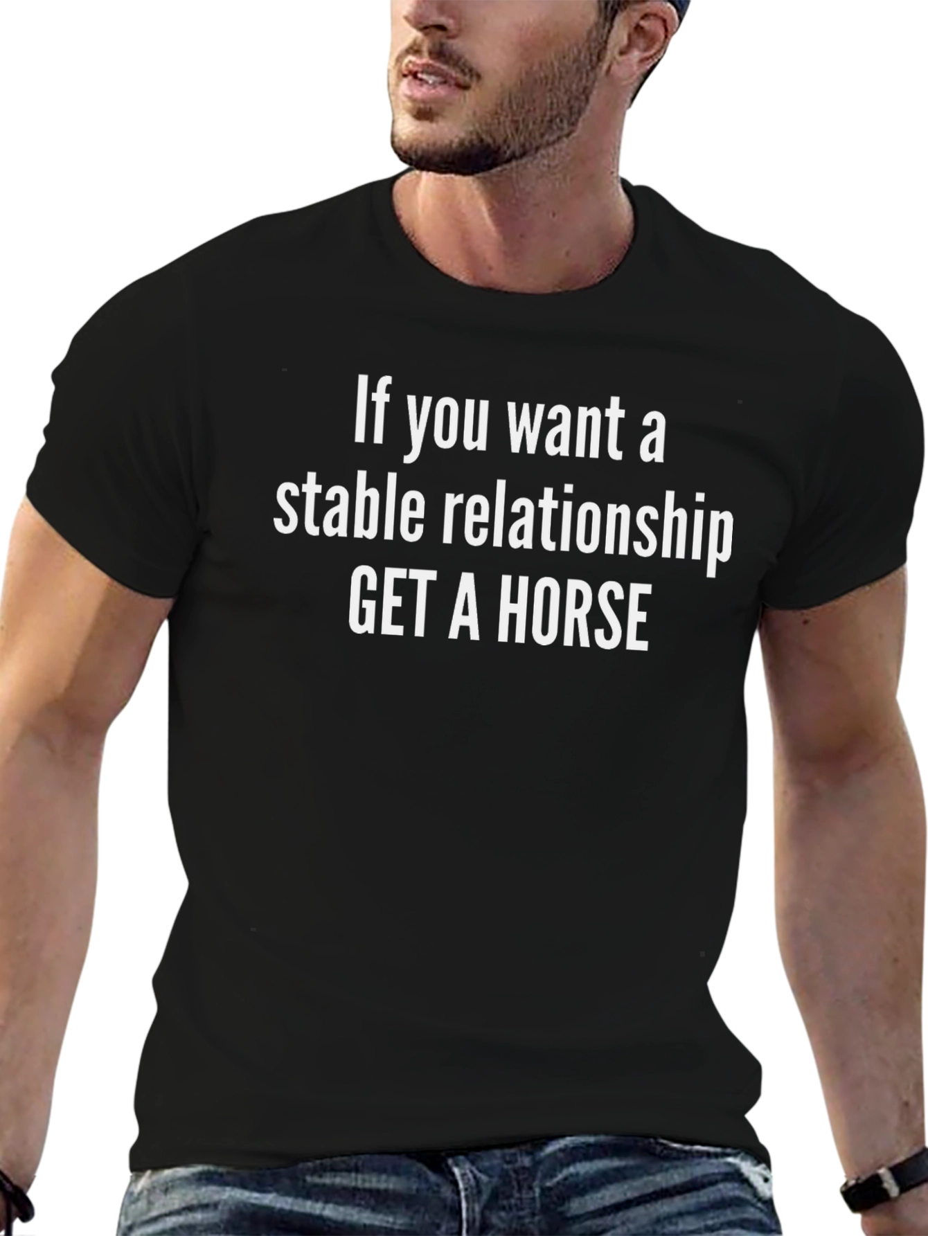 Stable Relationship Horse Graphic Tee - Mens