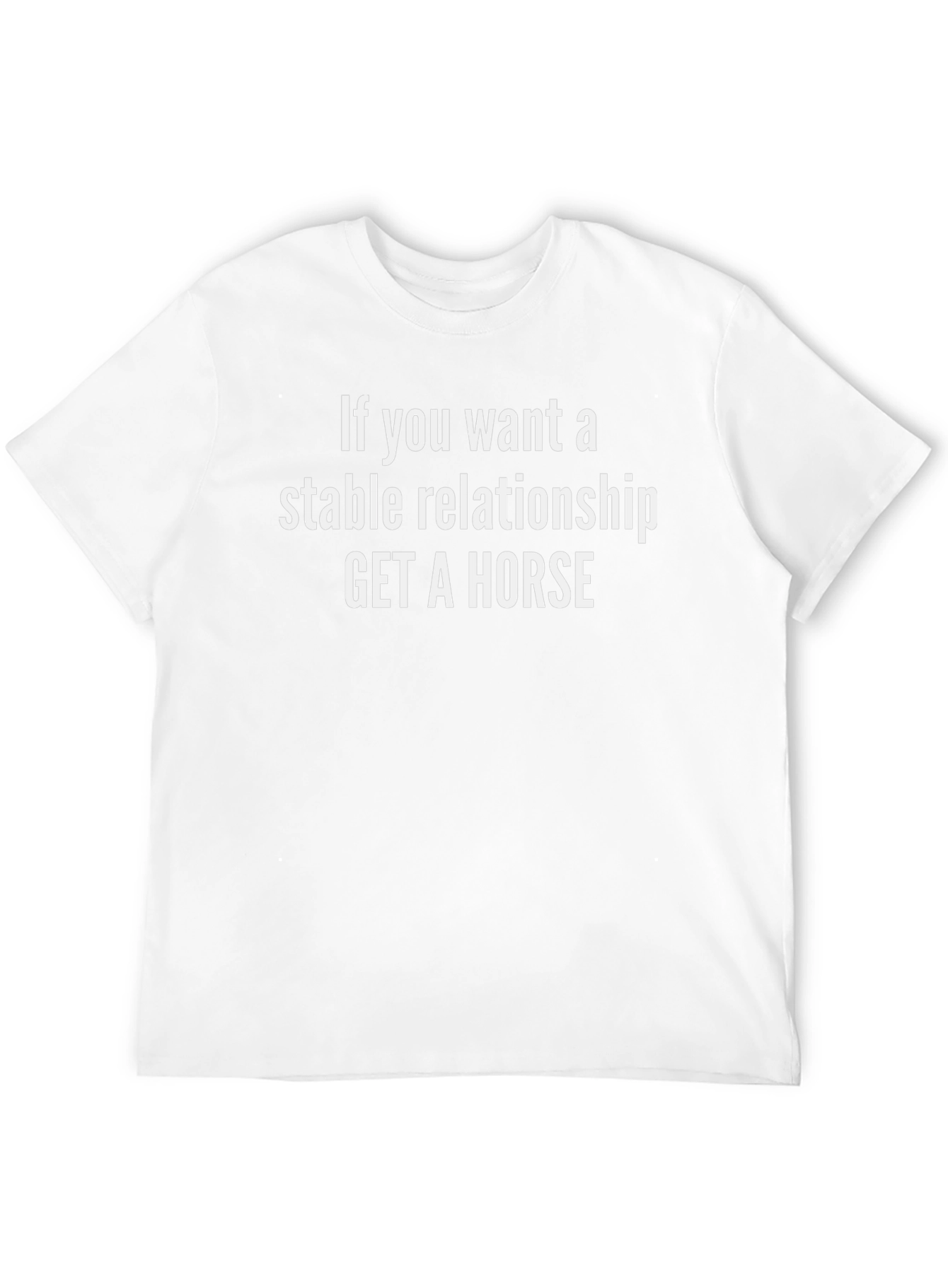 Stable Relationship Horse Graphic Tee - Mens