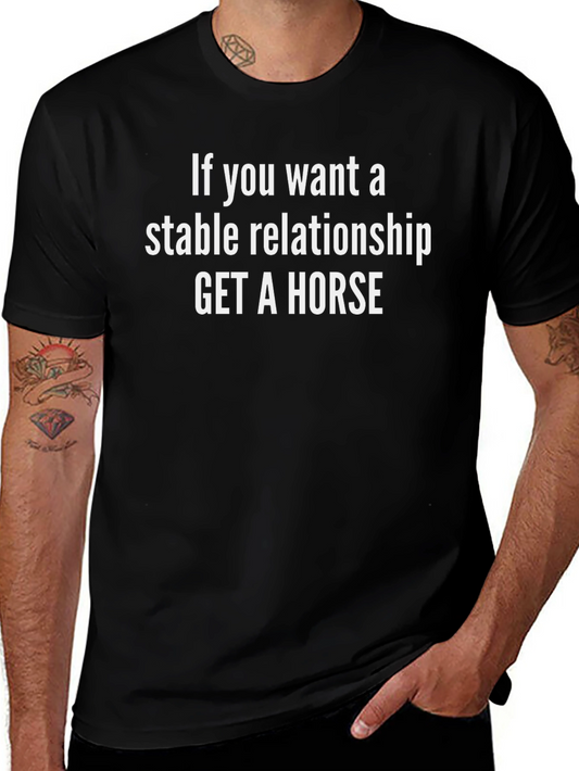 Stable Relationship Horse Graphic Tee - Mens