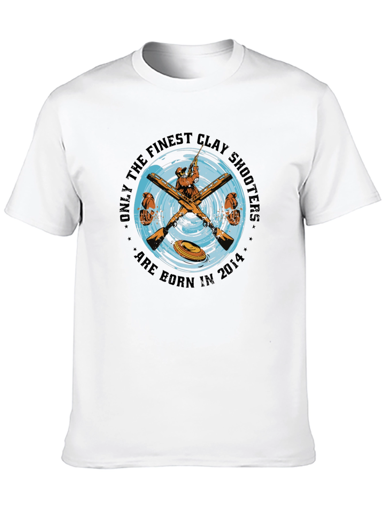 Clay Shooters Born in 2014 Black T-Shirt