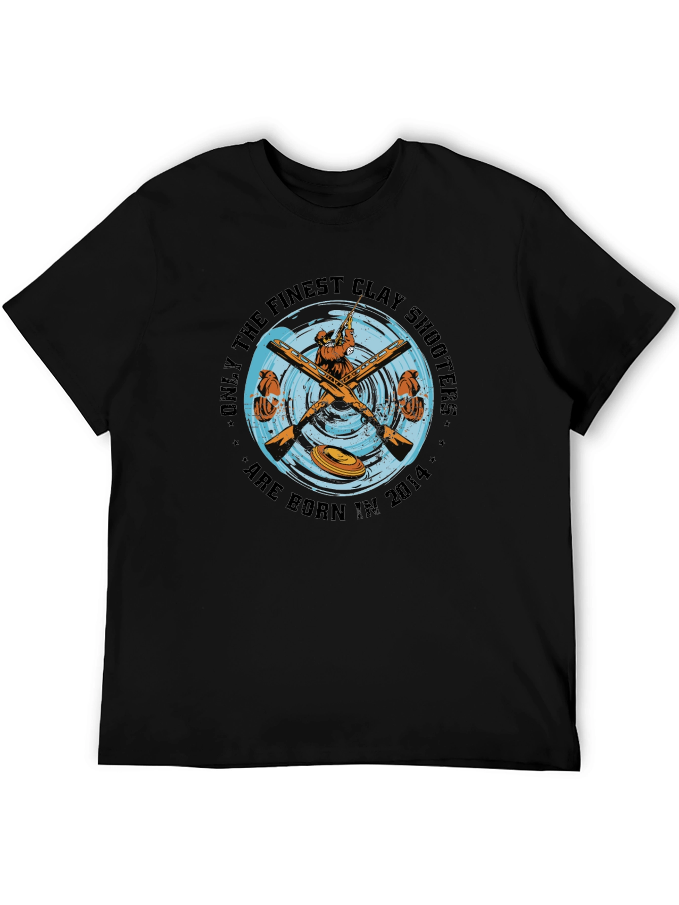 Clay Shooters Born in 2014 Black T-Shirt