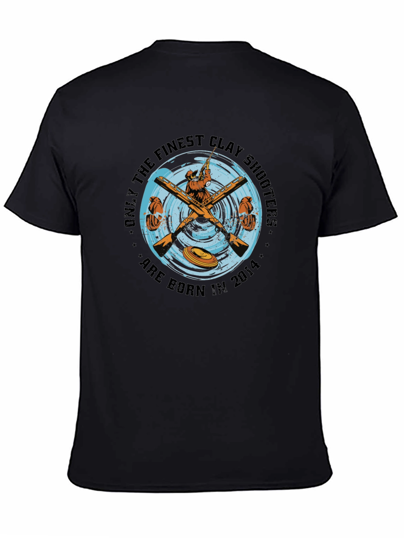 Clay Shooters Born in 2014 Black T-Shirt
