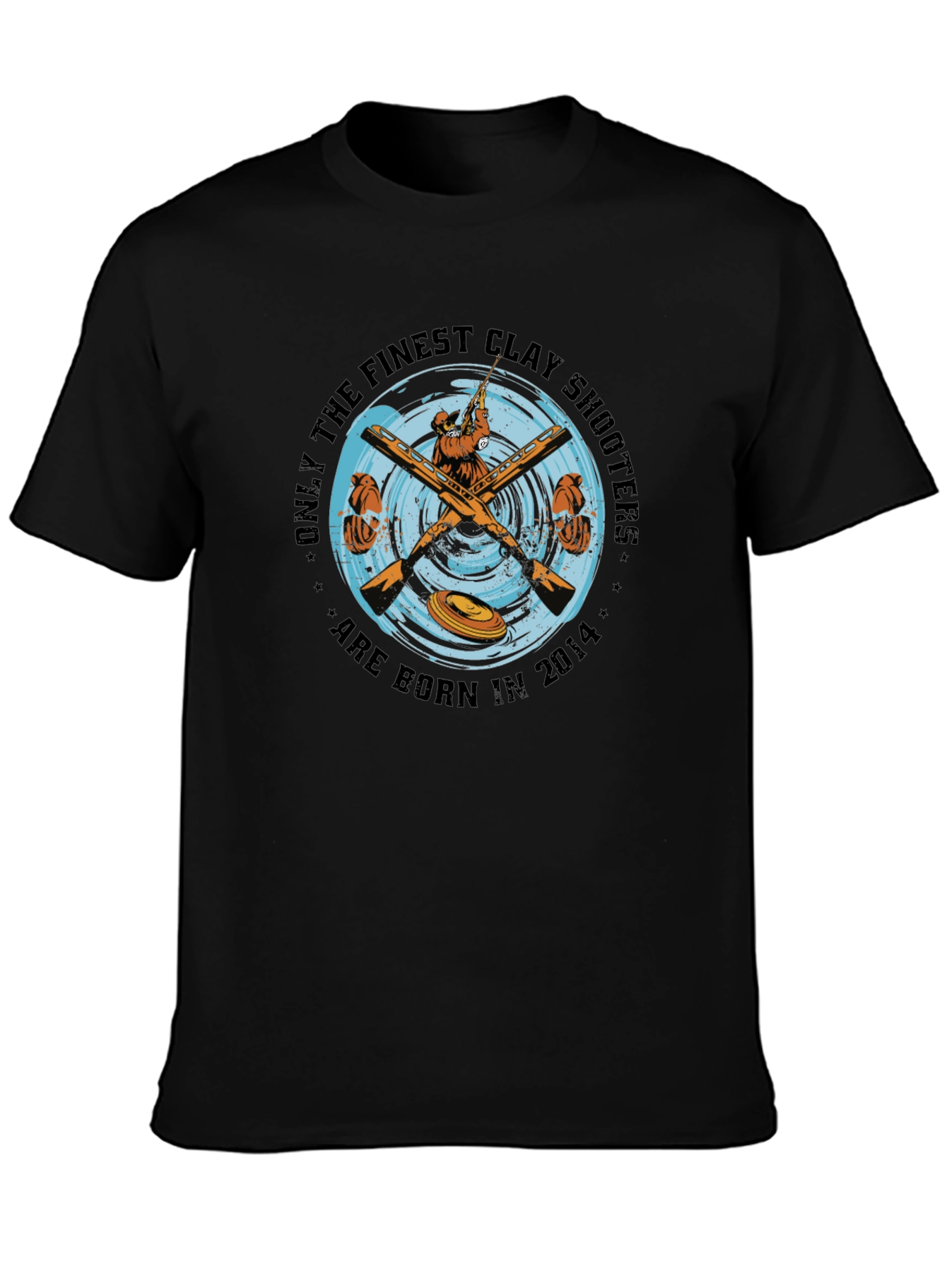 Clay Shooters Born in 2014 Black T-Shirt