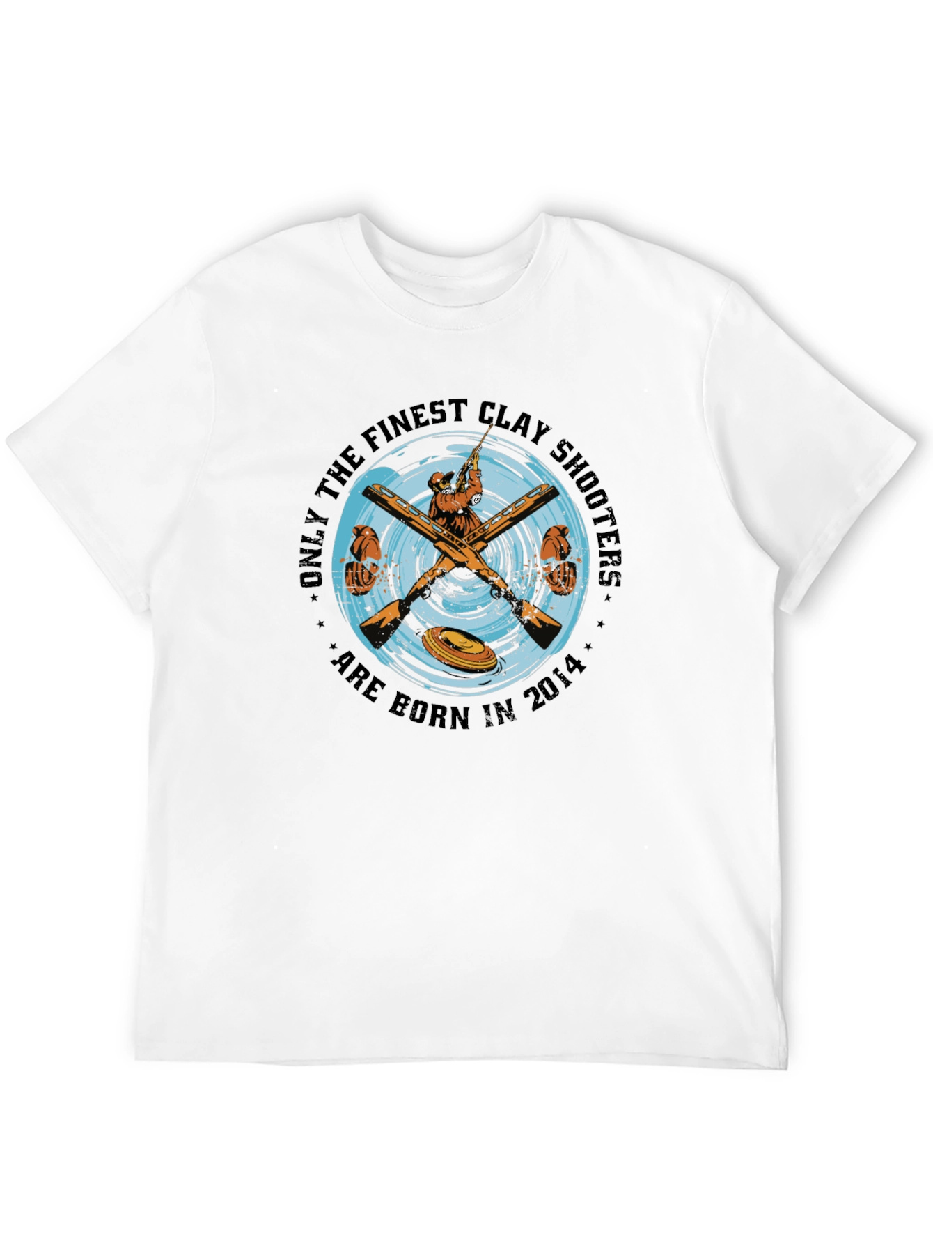 Clay Shooters Born in 2014 Black T-Shirt