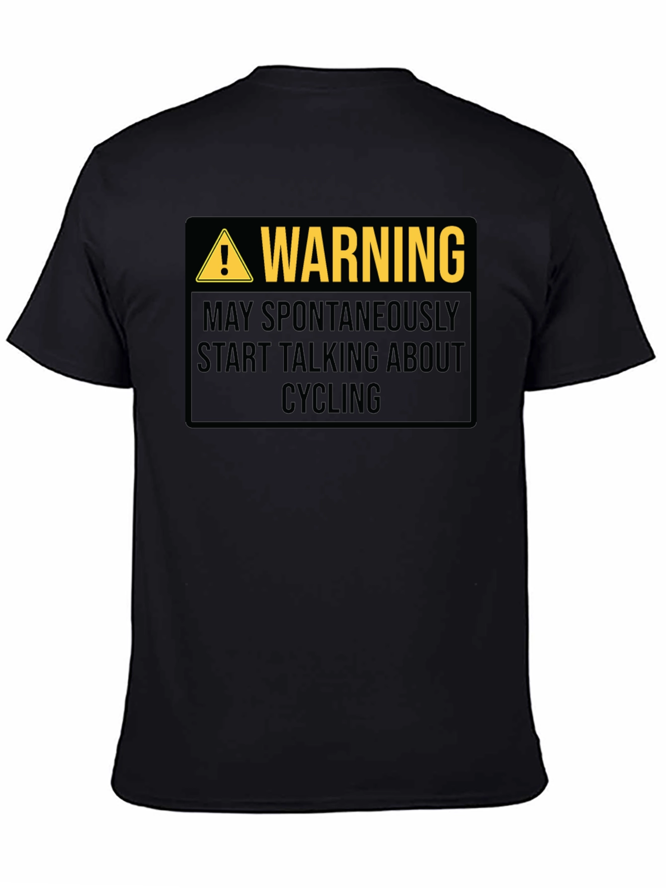 Warning May Spontaneously Talk About Cycling T-Shirt