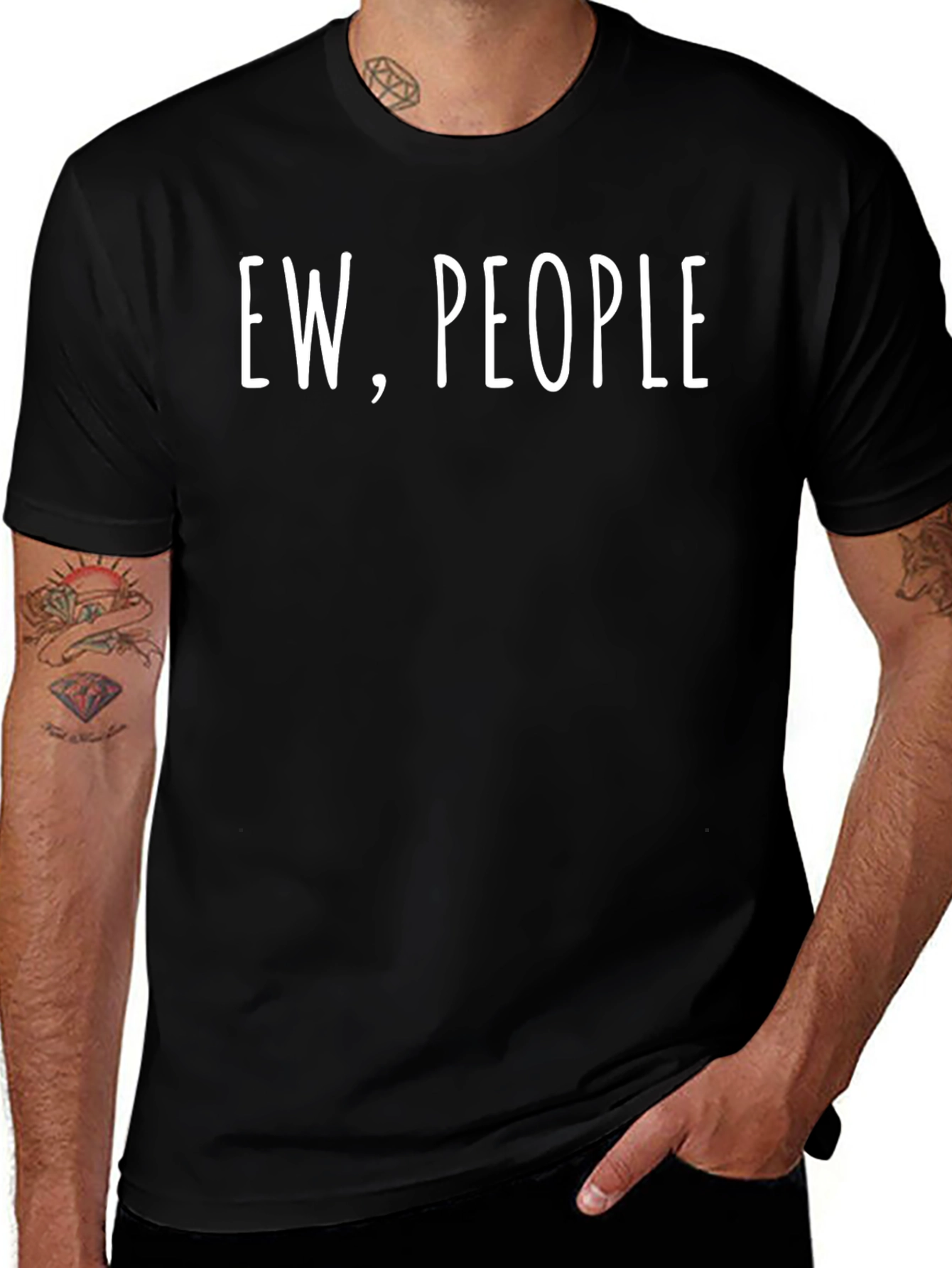 Ew People Graphic Tee - Sarcastic Humor T-Shirt
