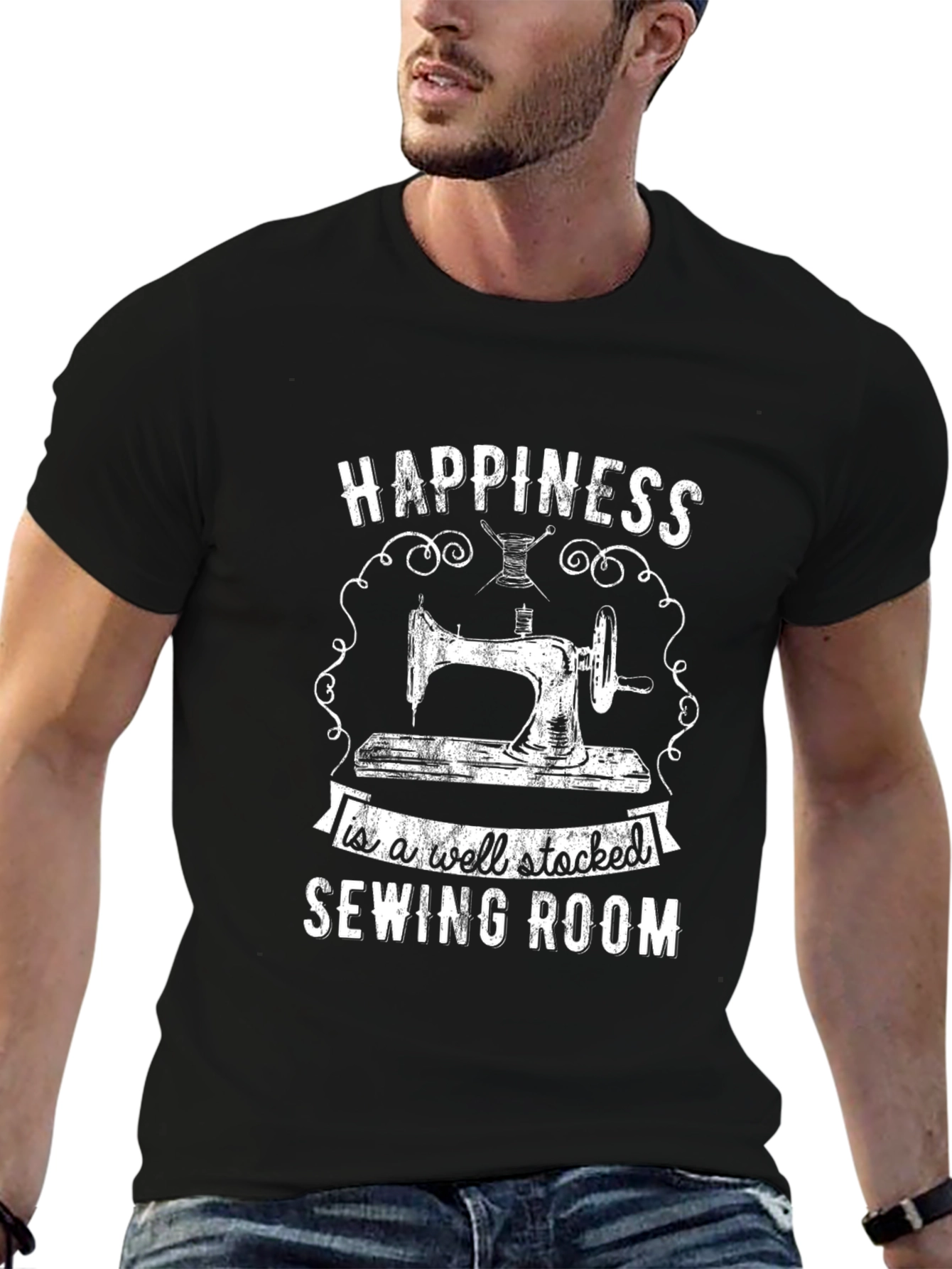 Happiness is a Well-Stocked Sewing Room T-Shirt