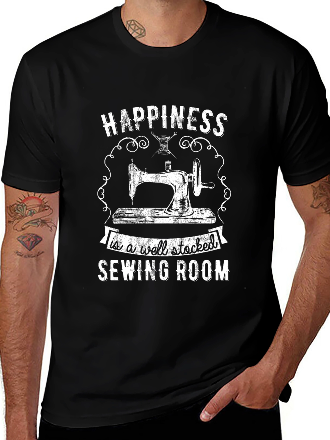 Happiness is a Well-Stocked Sewing Room T-Shirt