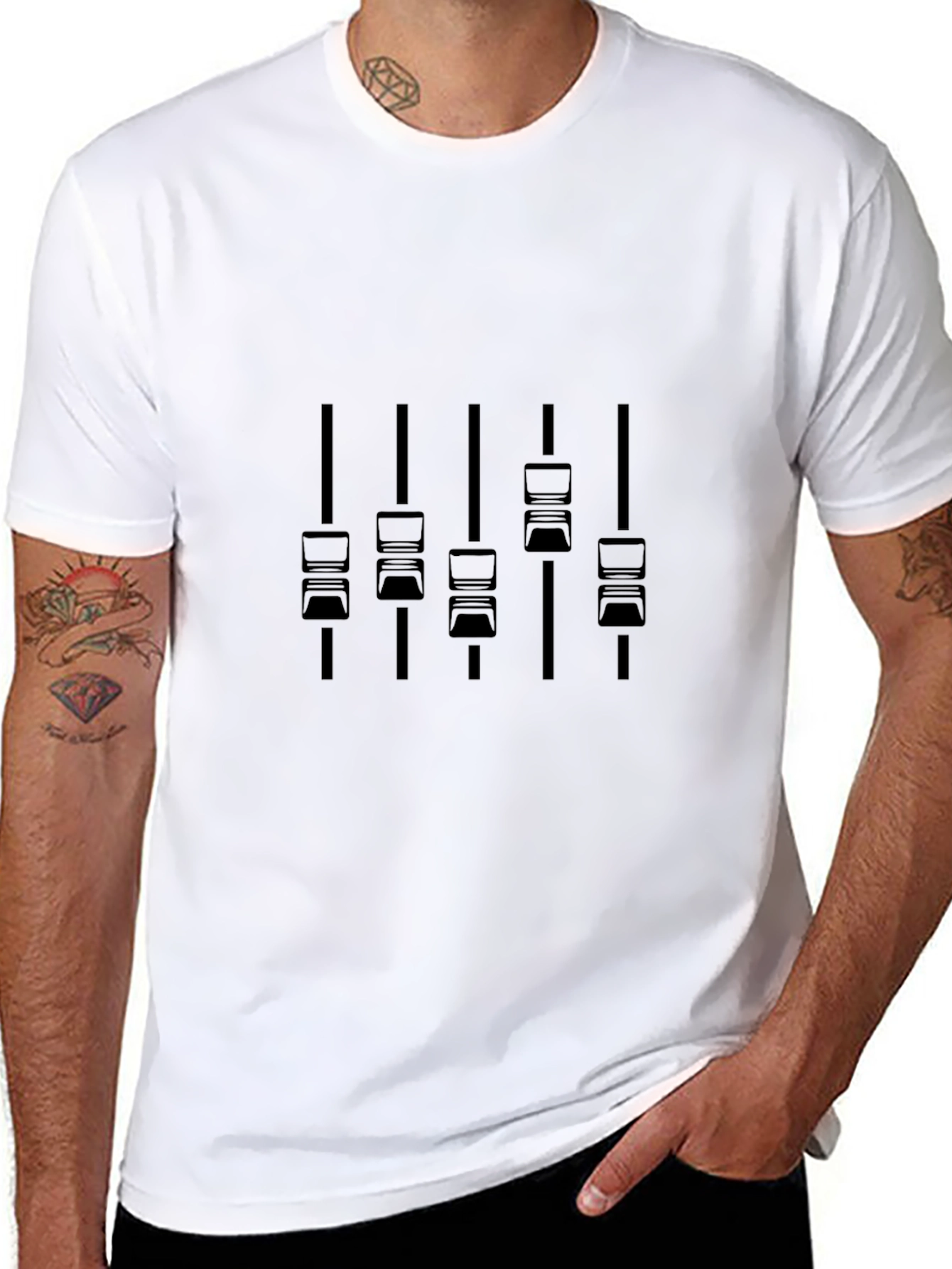 DJ Mixer Graphic Tee - Cool Music Lover Shirt