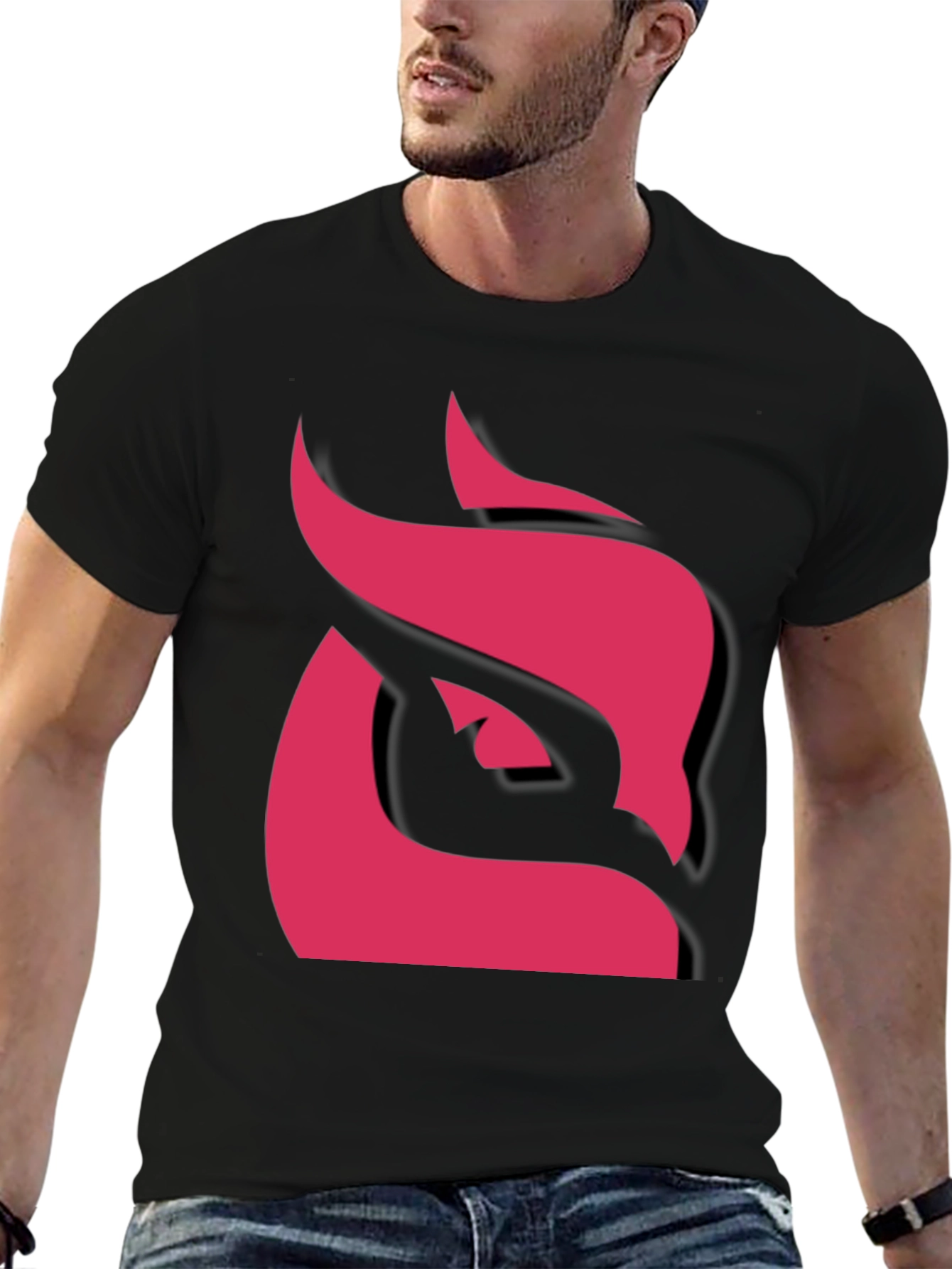 Bold Owl Graphic Tee - Black Cotton Blend