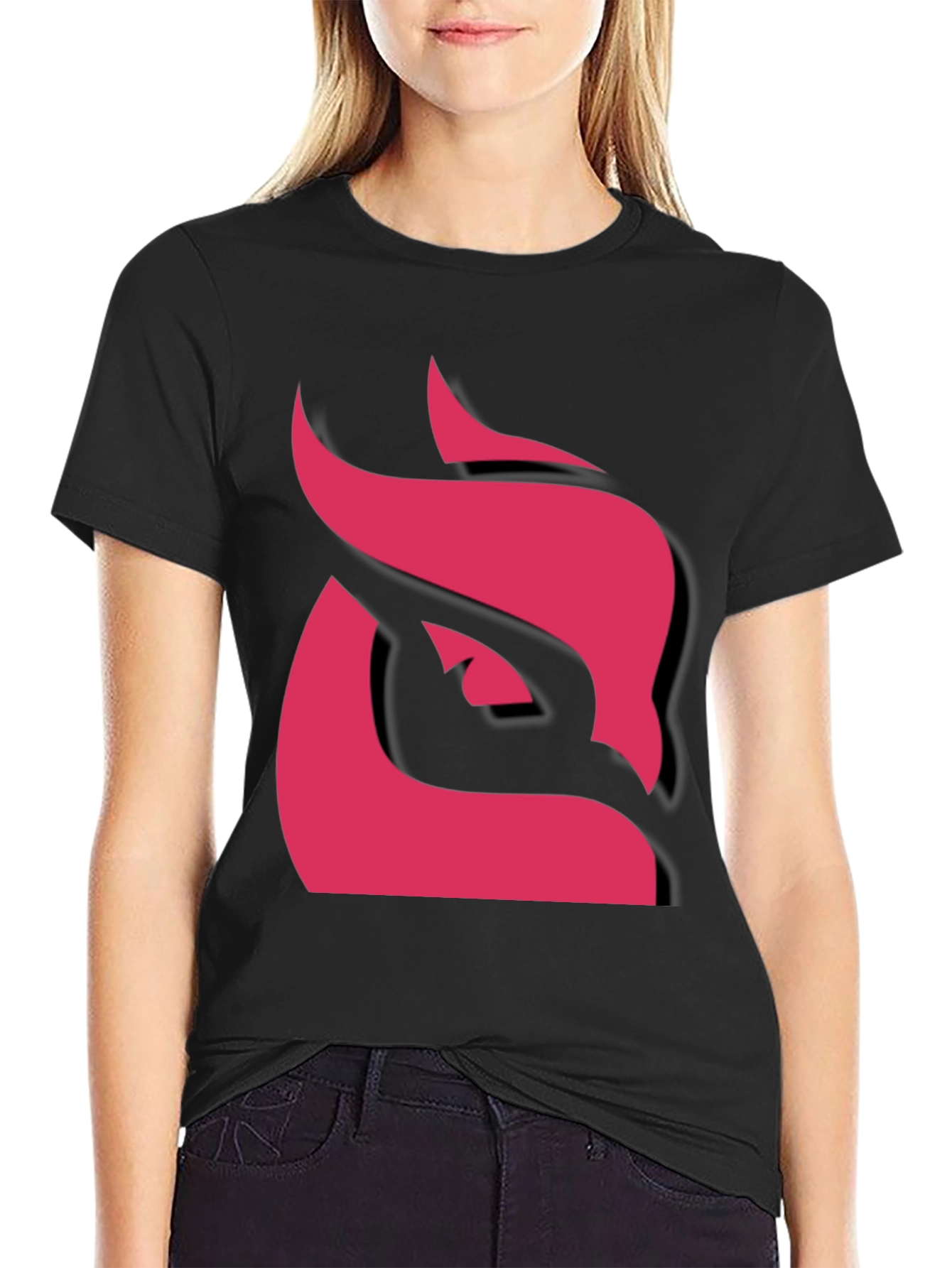 Bold Owl Graphic Tee - Black Cotton Blend