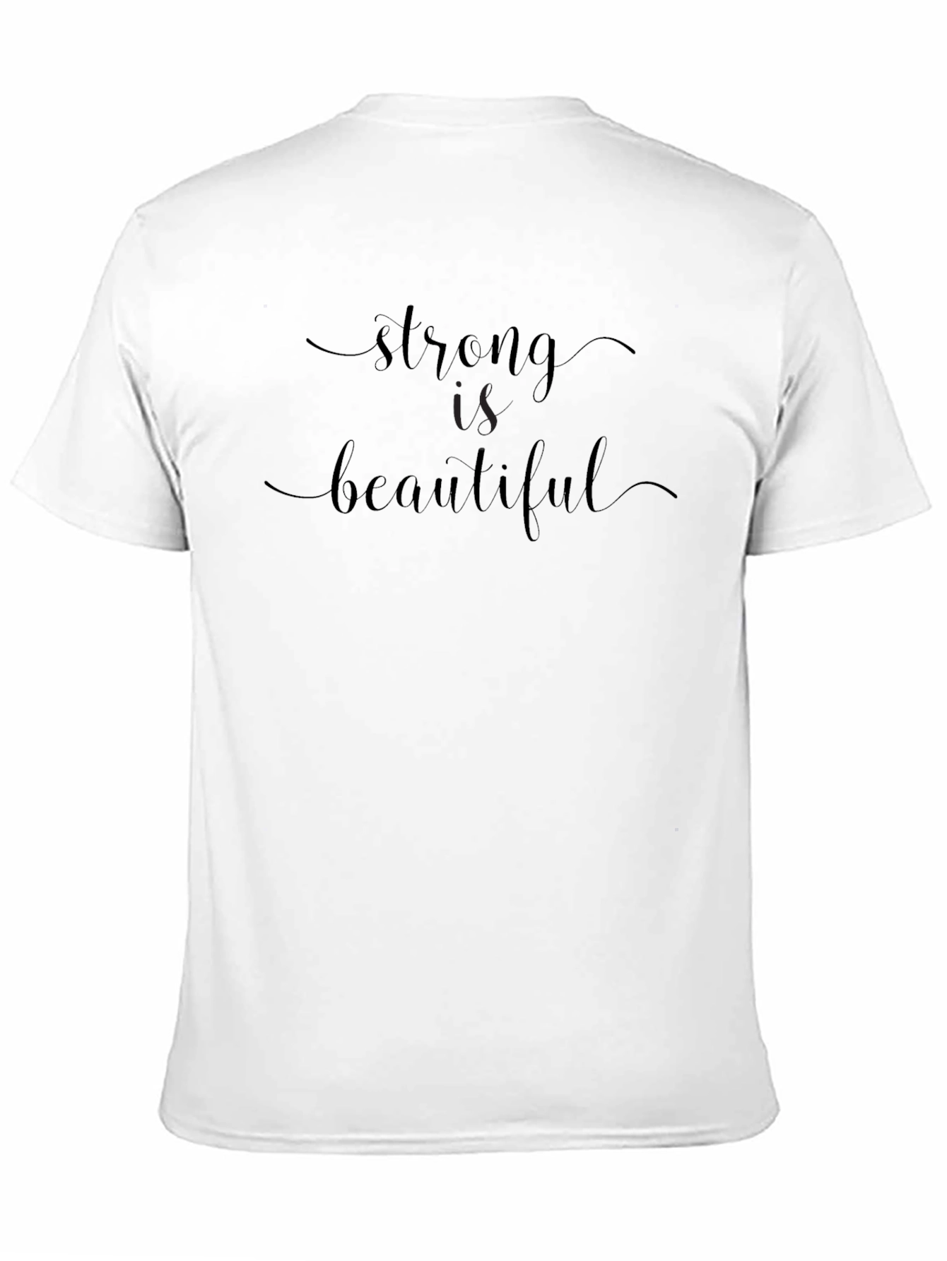 Strong Is Beautiful Black Graphic Tee