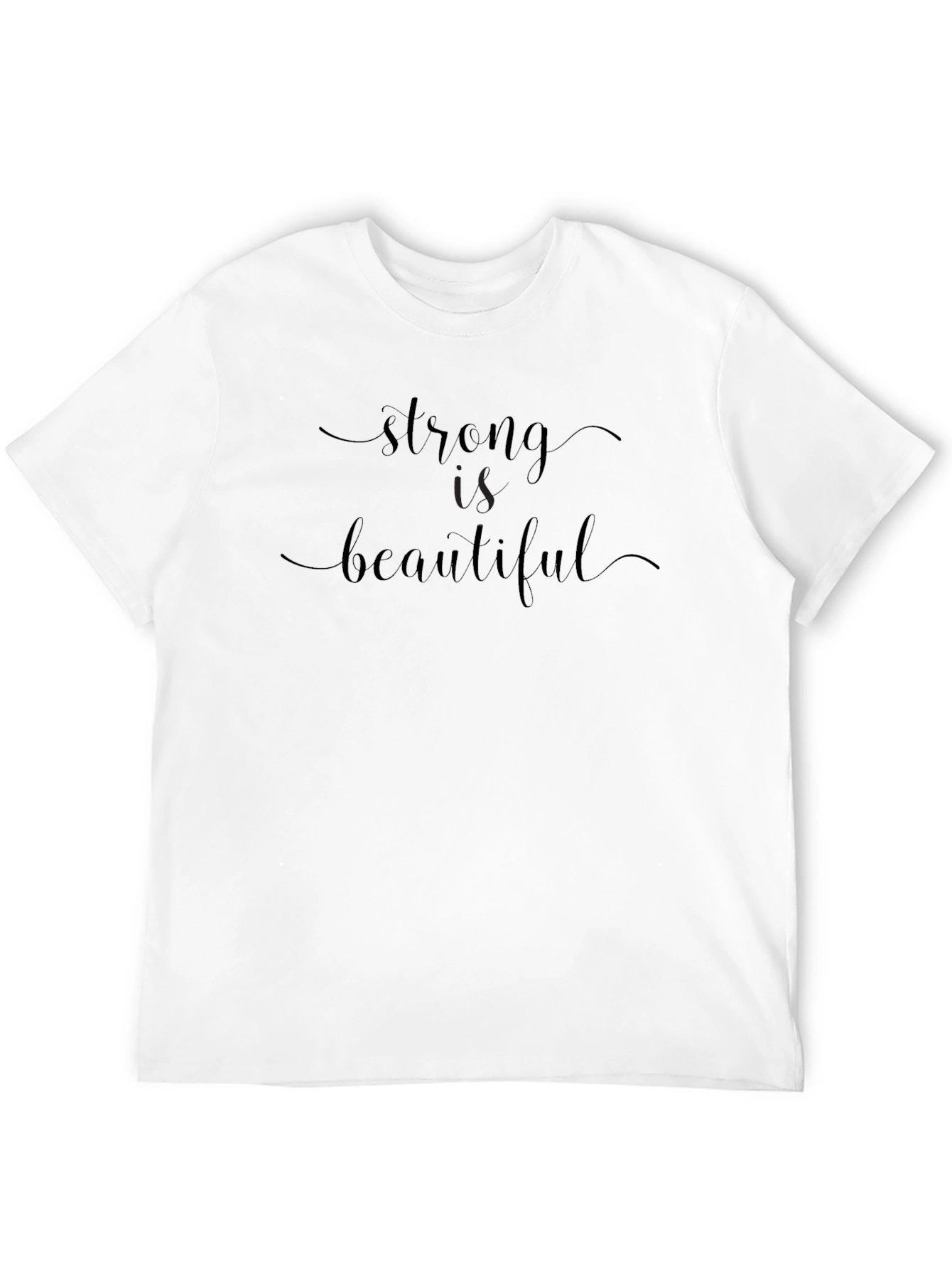 Strong Is Beautiful Black Graphic Tee