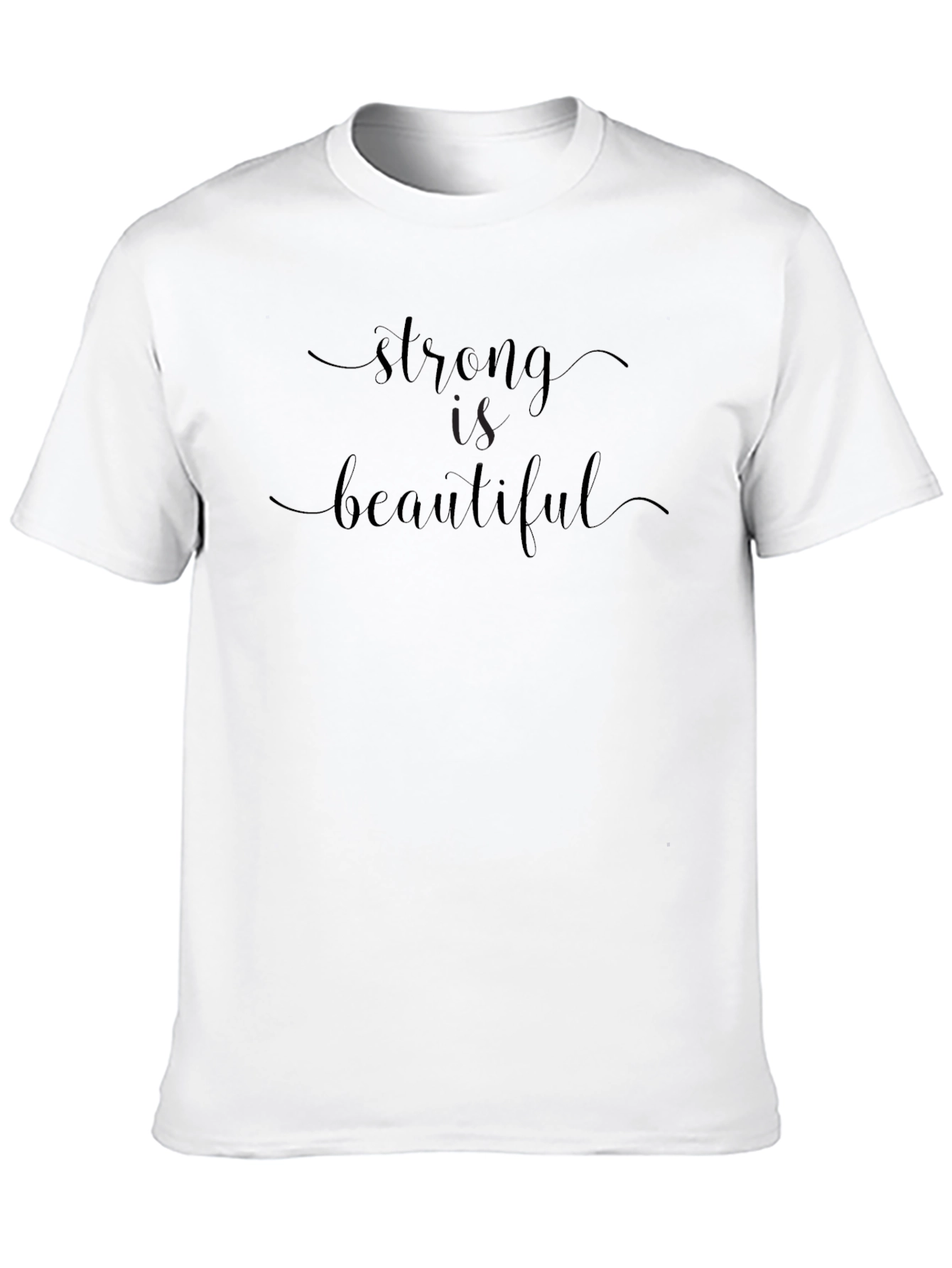 Strong Is Beautiful Black Graphic Tee