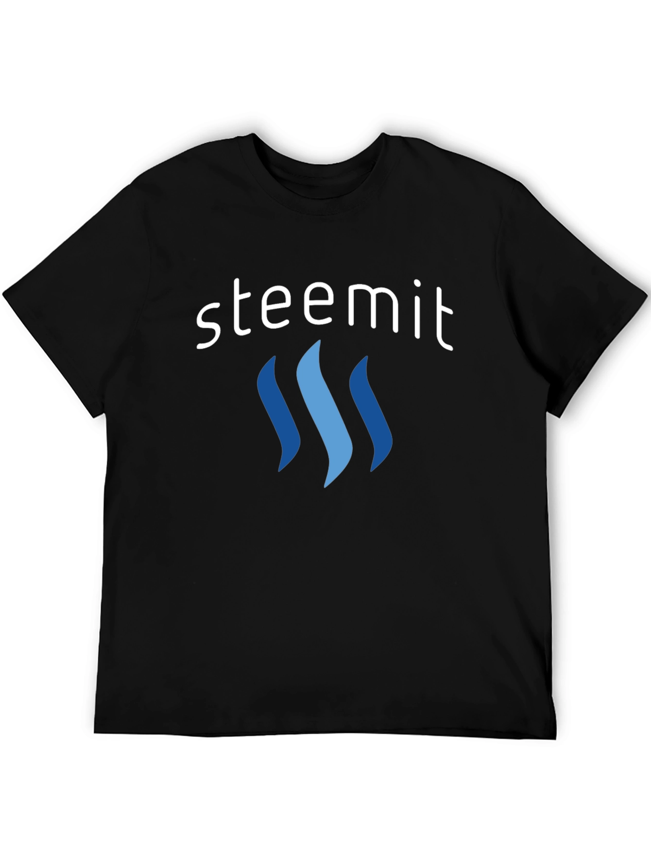 Steemit Logo Black T-Shirt - Stylish Crypto Apparel