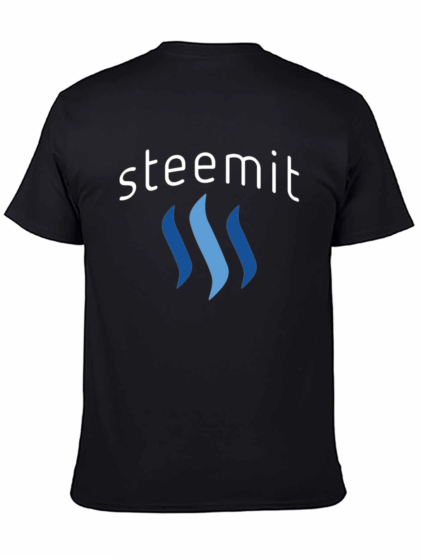 Steemit Logo Black T-Shirt - Stylish Crypto Apparel