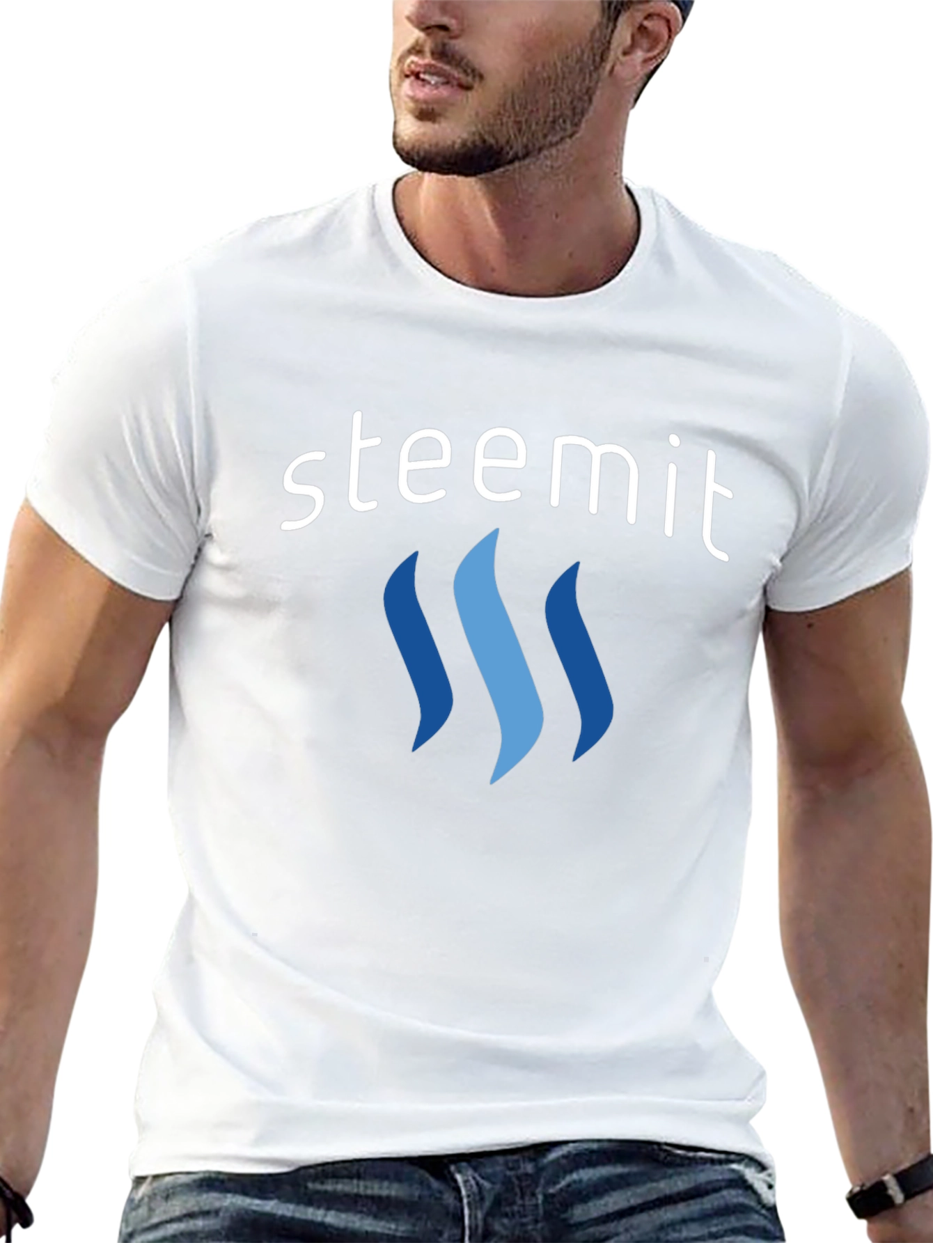 Steemit Logo Black T-Shirt - Stylish Crypto Apparel