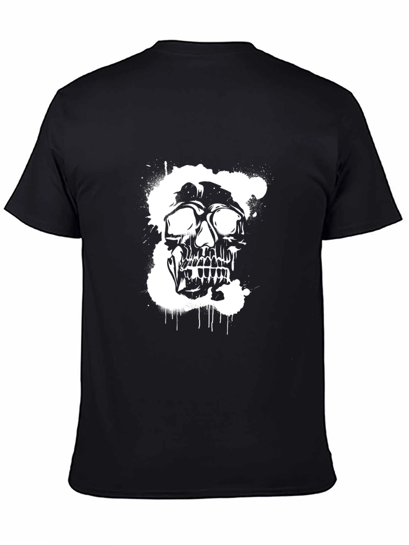 Edgy Skull Graphic Black T-Shirt for Men
