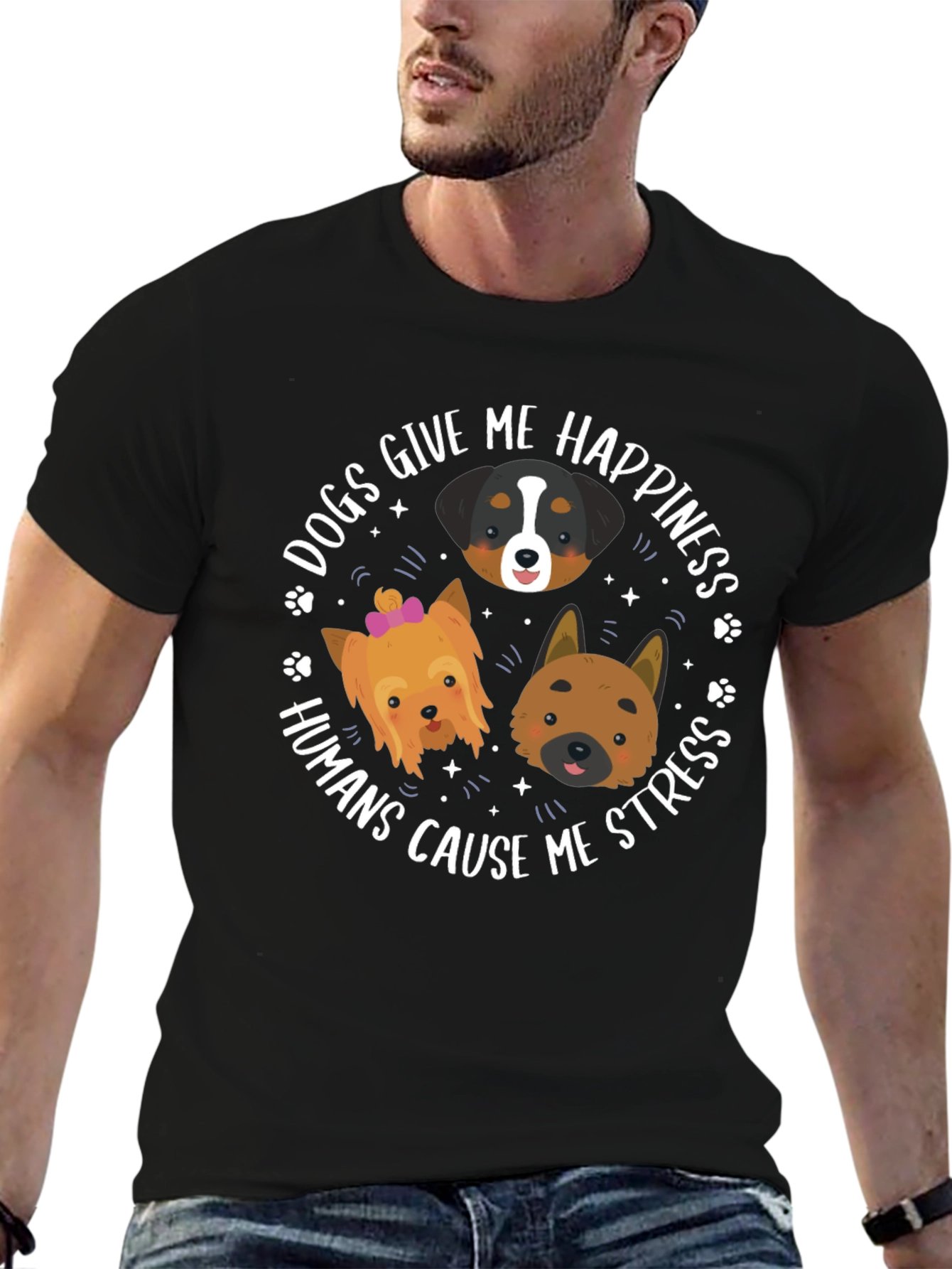 Dogs Give Me Happiness T-Shirt