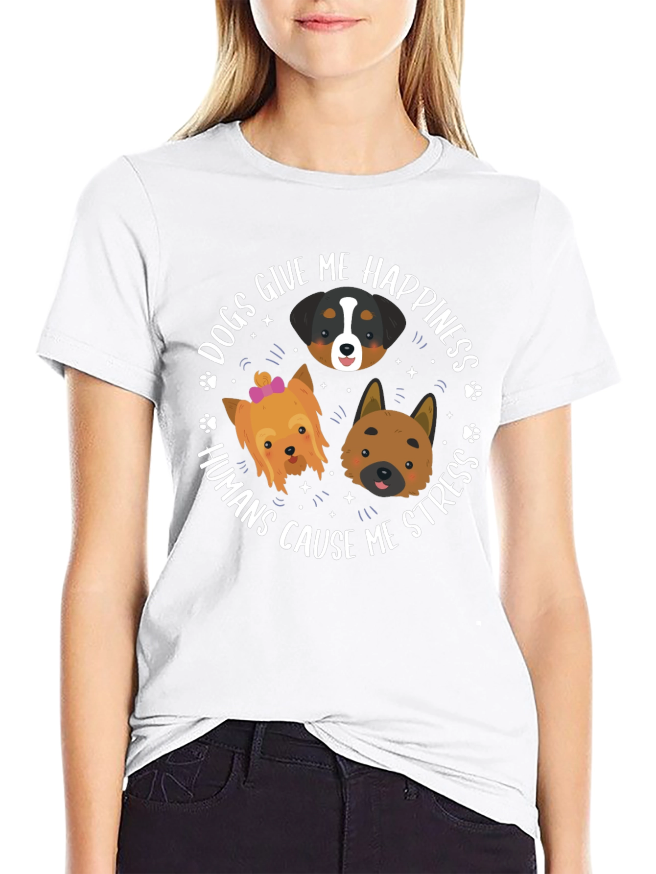 Dogs Give Me Happiness T-Shirt