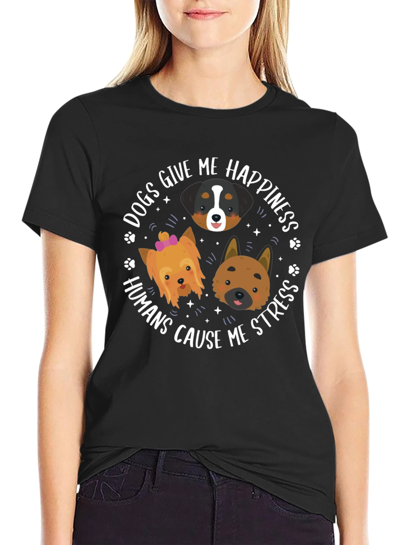 Dogs Give Me Happiness T-Shirt