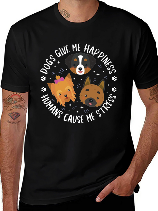 Dogs Give Me Happiness T-Shirt