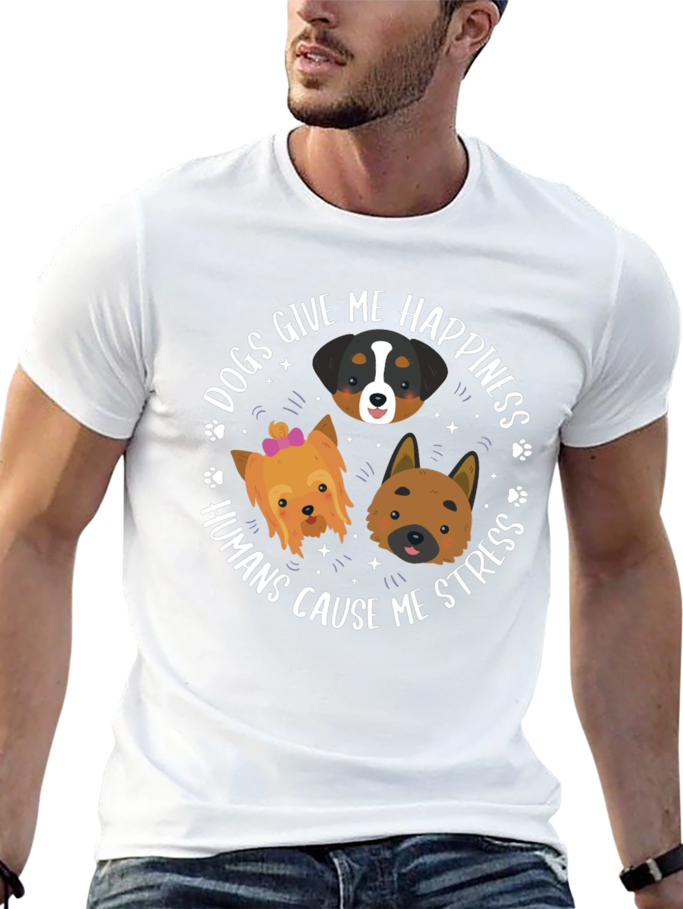 Dogs Give Me Happiness T-Shirt
