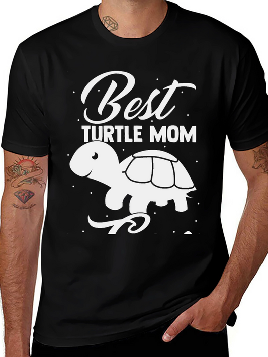 Best Turtle Mom T-Shirt - Cute Turtle Graphic Tee