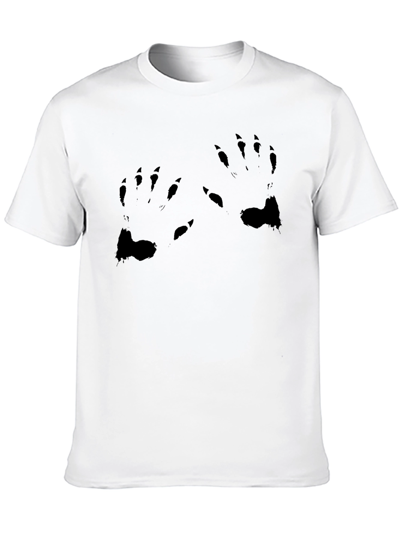 Black Graphic Tee - Monster Claw Print