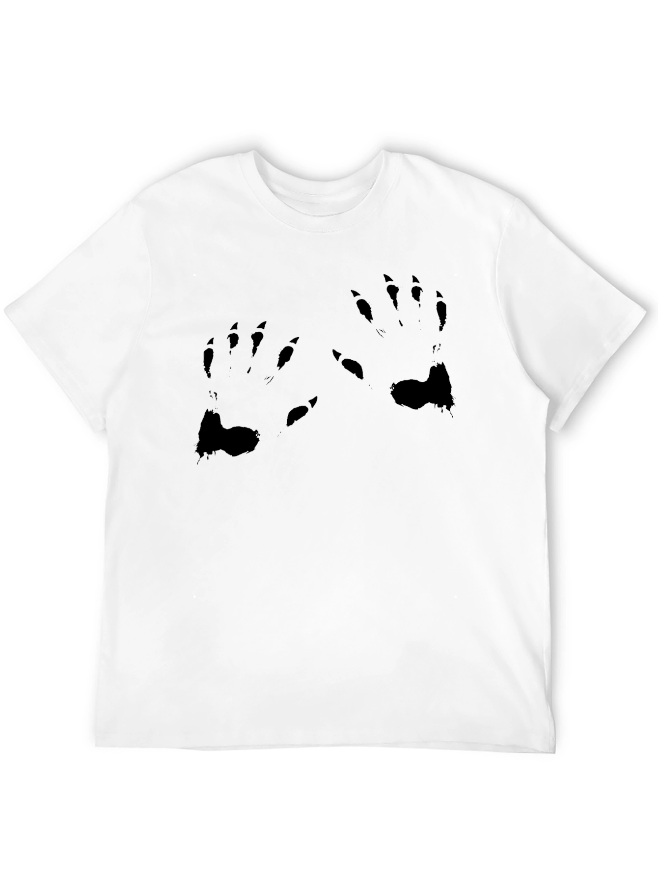 Black Graphic Tee - Monster Claw Print