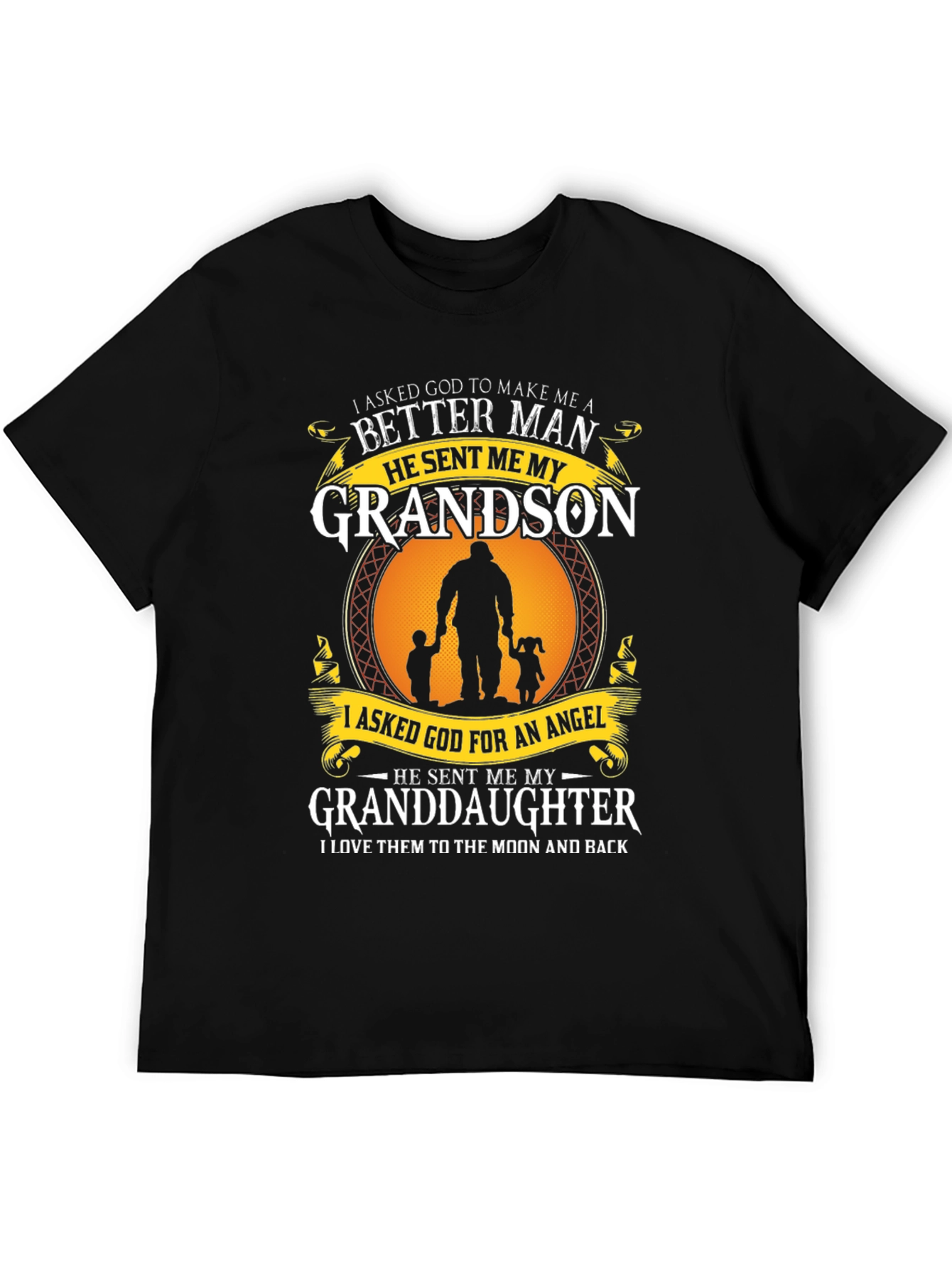 Grandparent T-Shirt: Grandson & Granddaughter