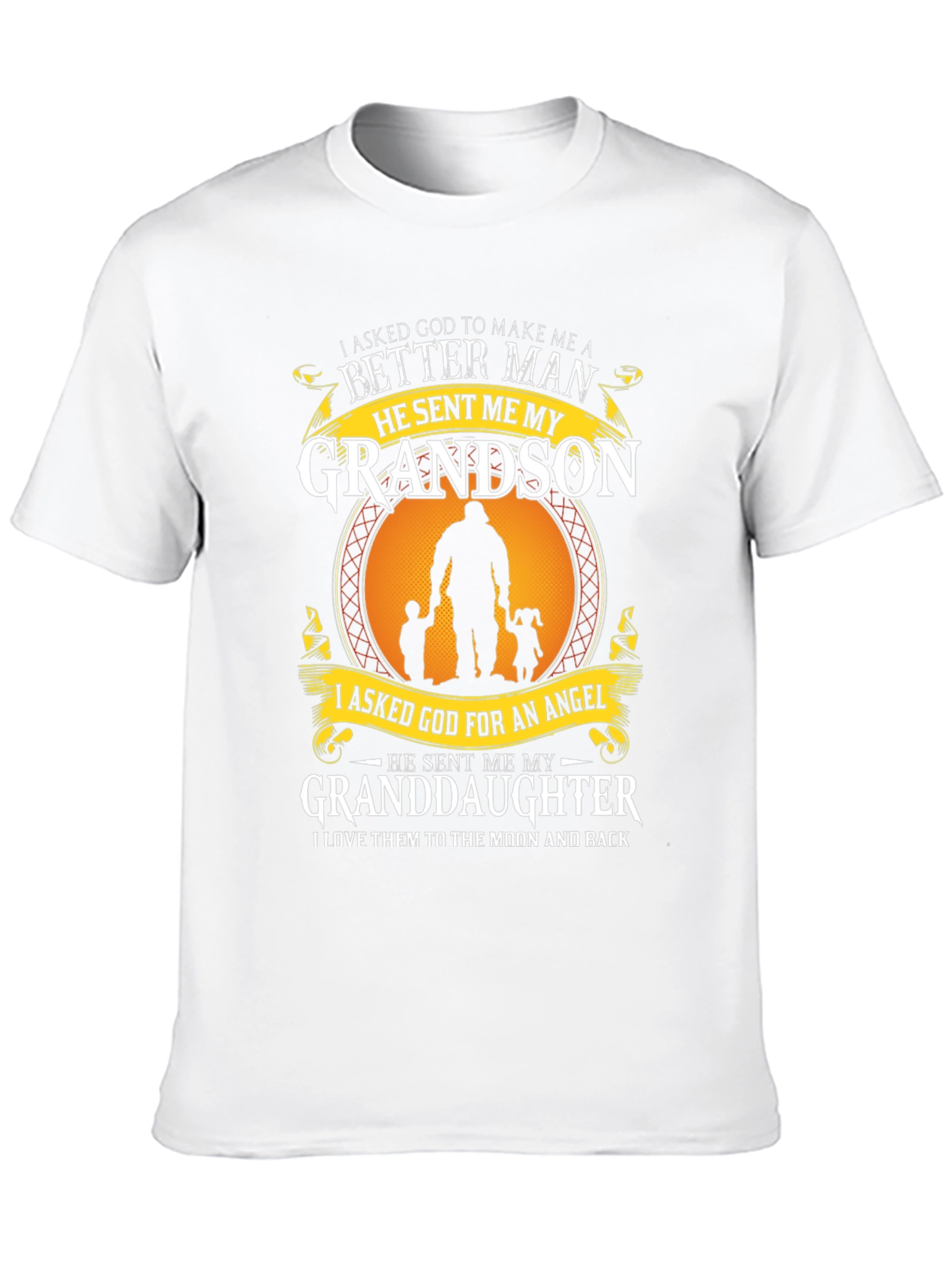 Grandparent T-Shirt: Grandson & Granddaughter