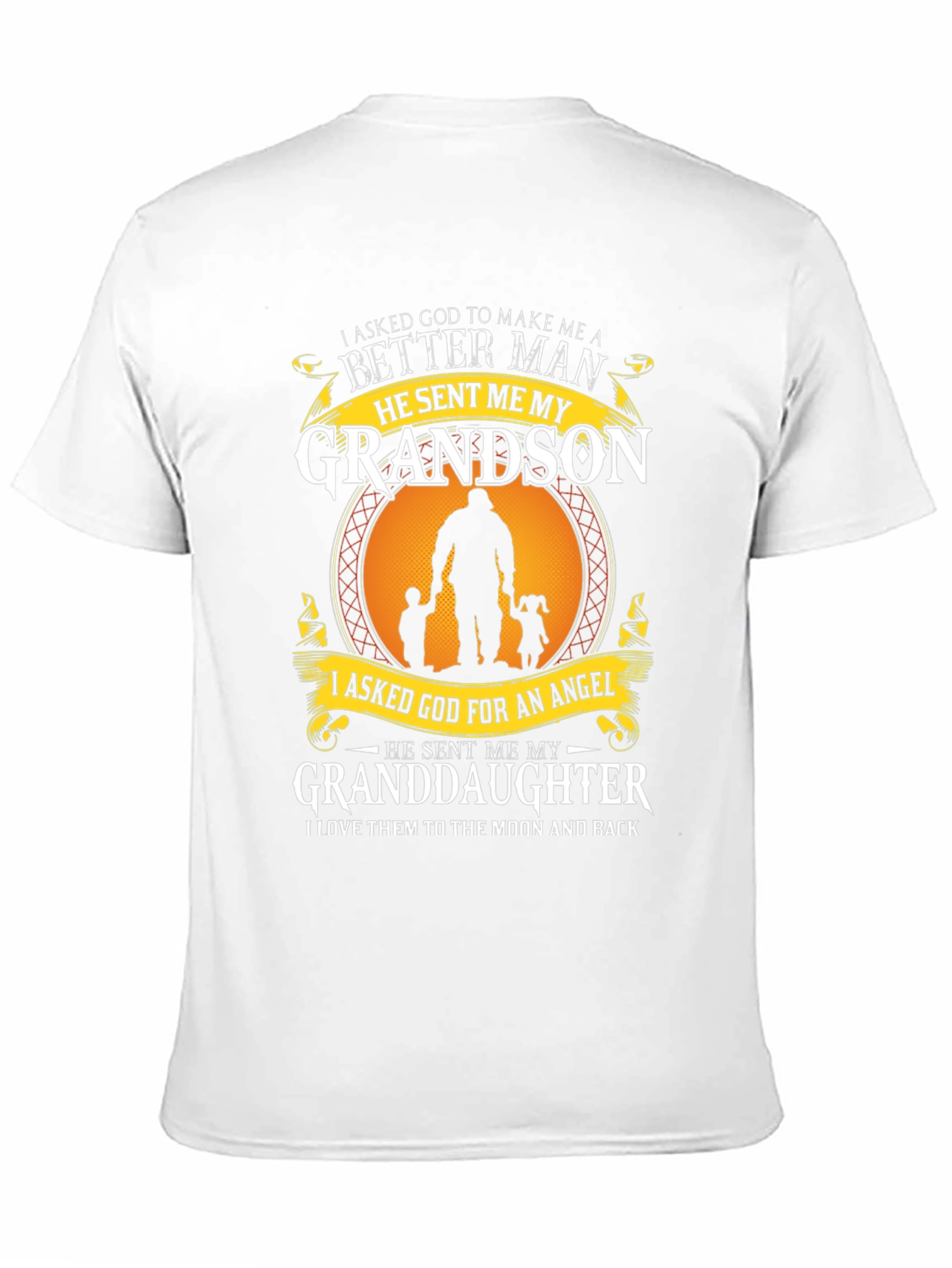Grandparent T-Shirt: Grandson & Granddaughter