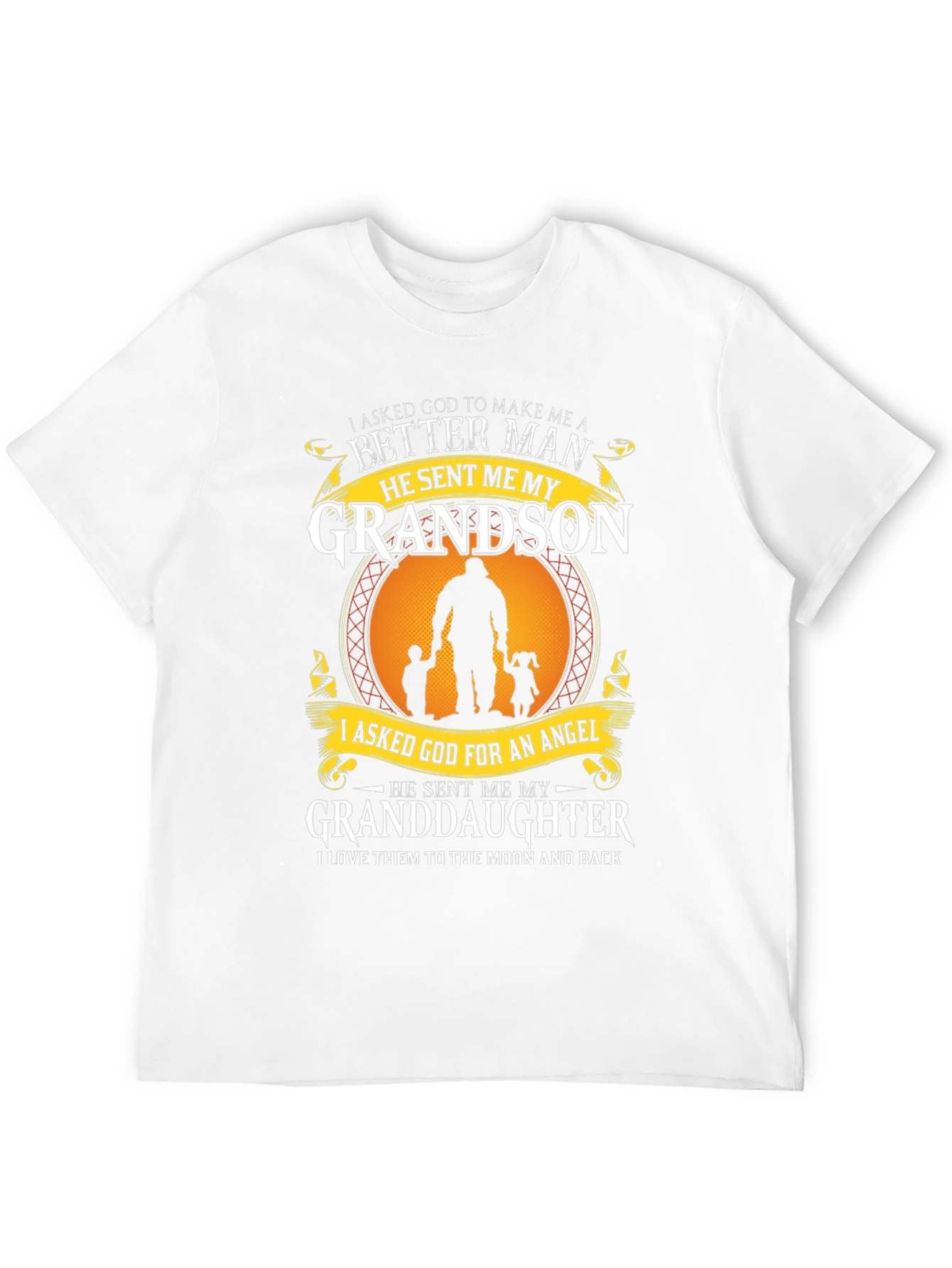 Grandparent T-Shirt: Grandson & Granddaughter