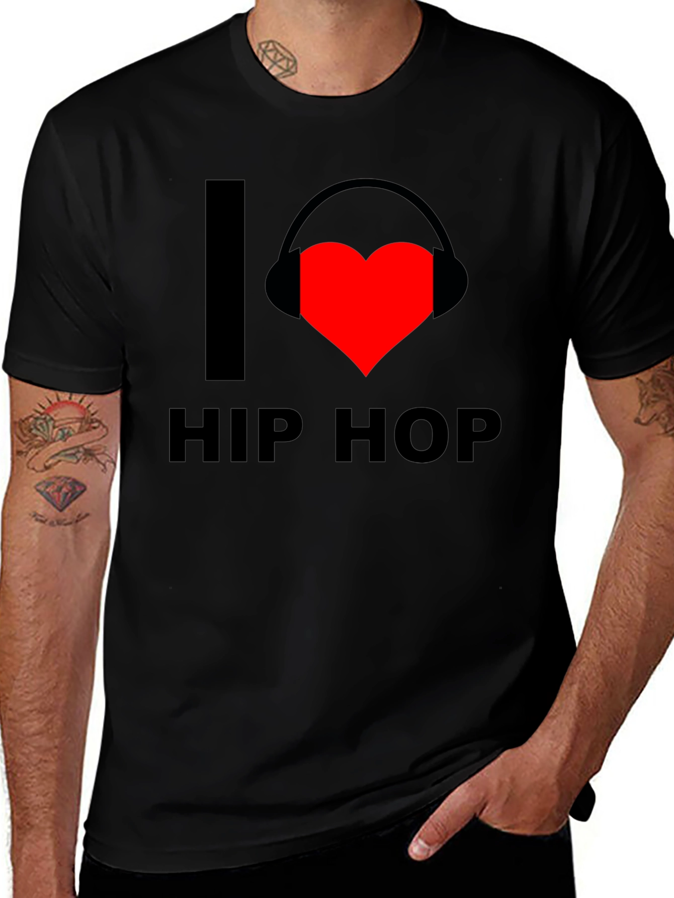 I Love Hip Hop Graphic T-Shirt
